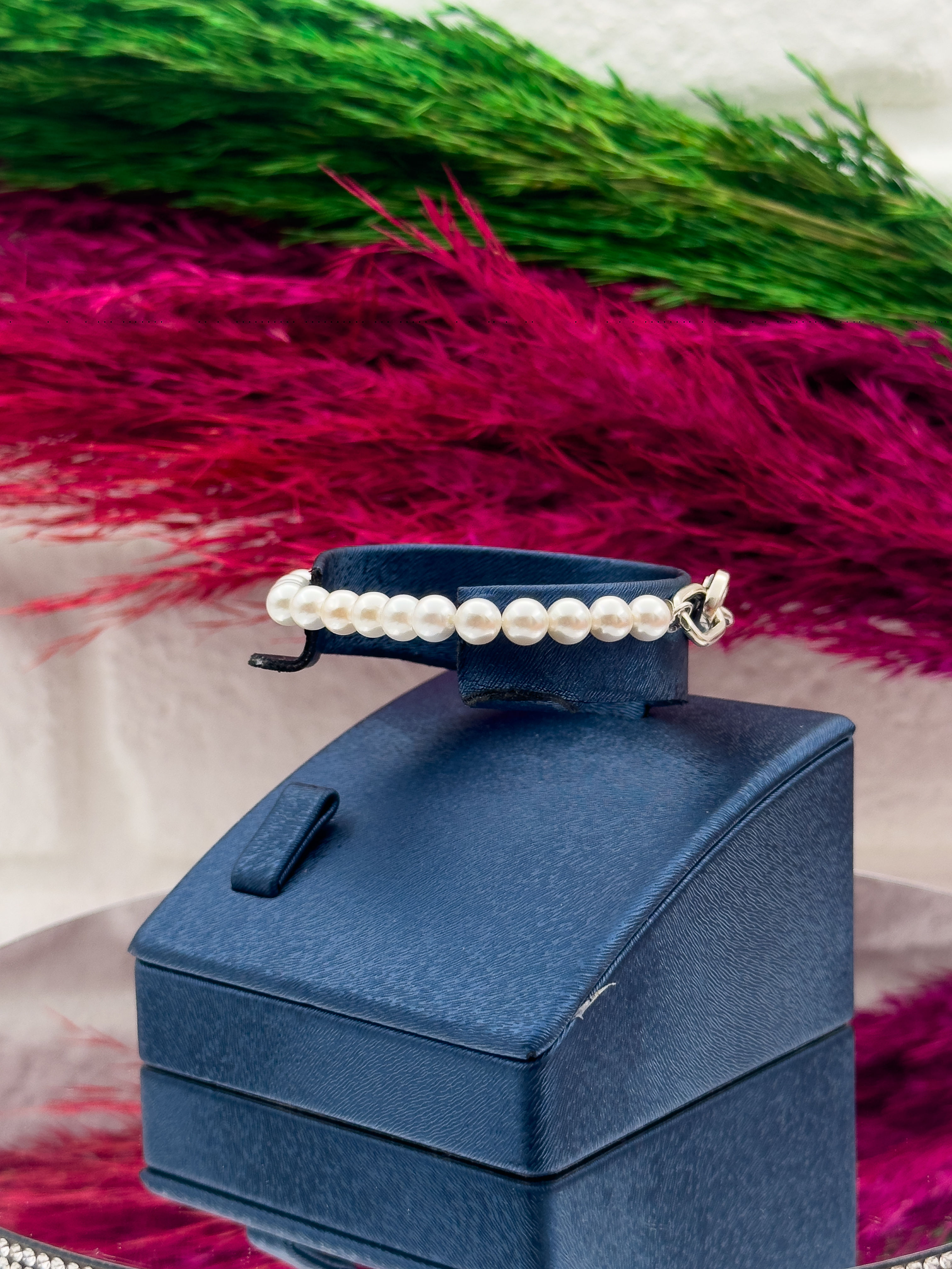 925 Ayar Gümüş İncili Spor Lüks Kadın Bileklik