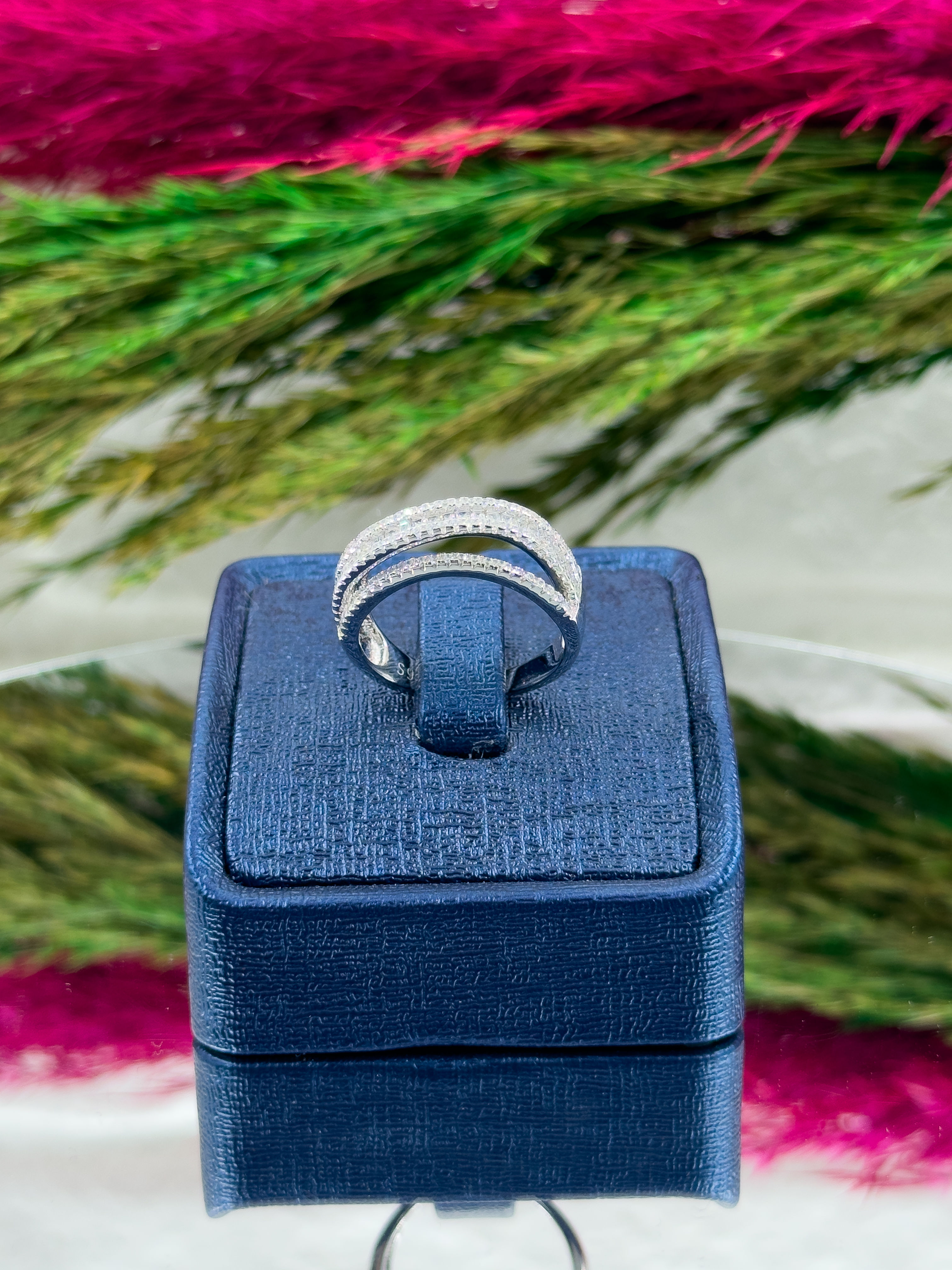 925 Ayar Gümüş Spor Sarmal Modeli Lüks Kadın Yüzük