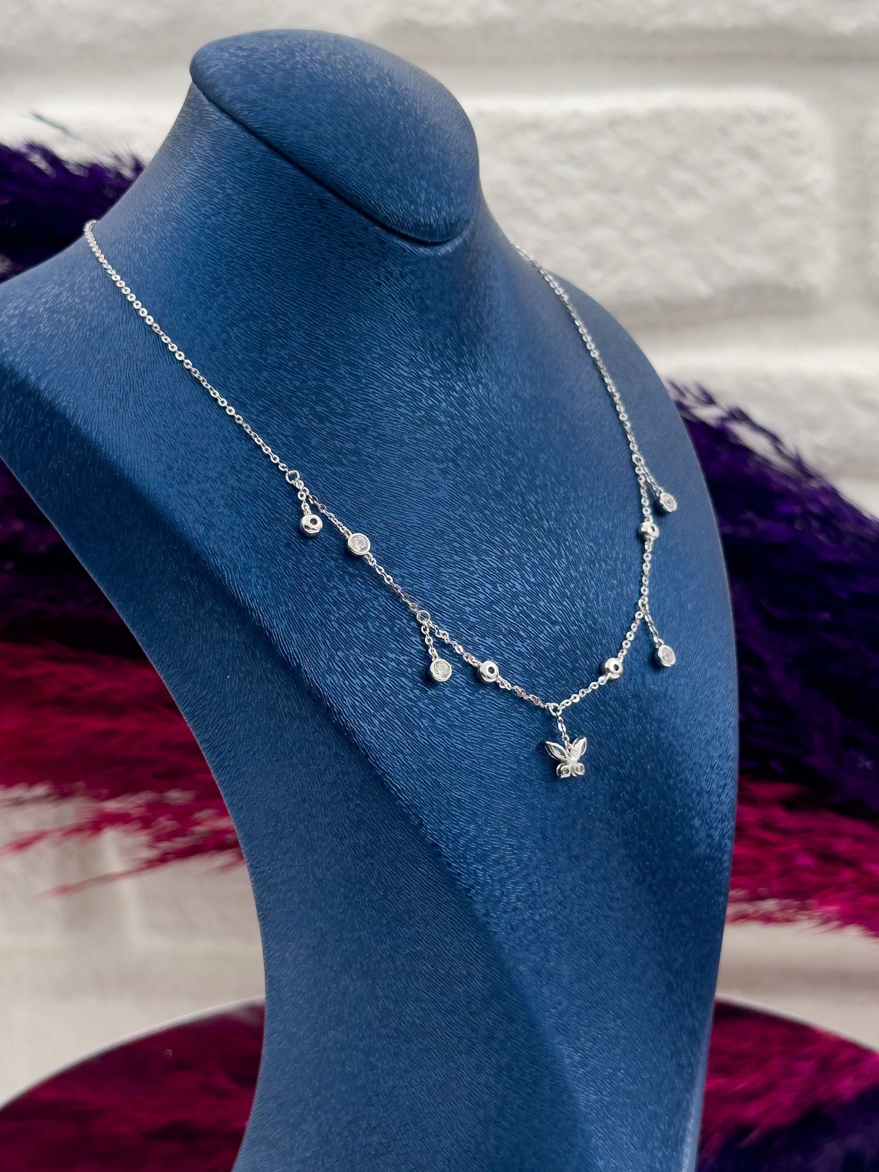 925 Ayar Gümüş Özel Tasarım Şans Modeli Lüks Kadın Kolye