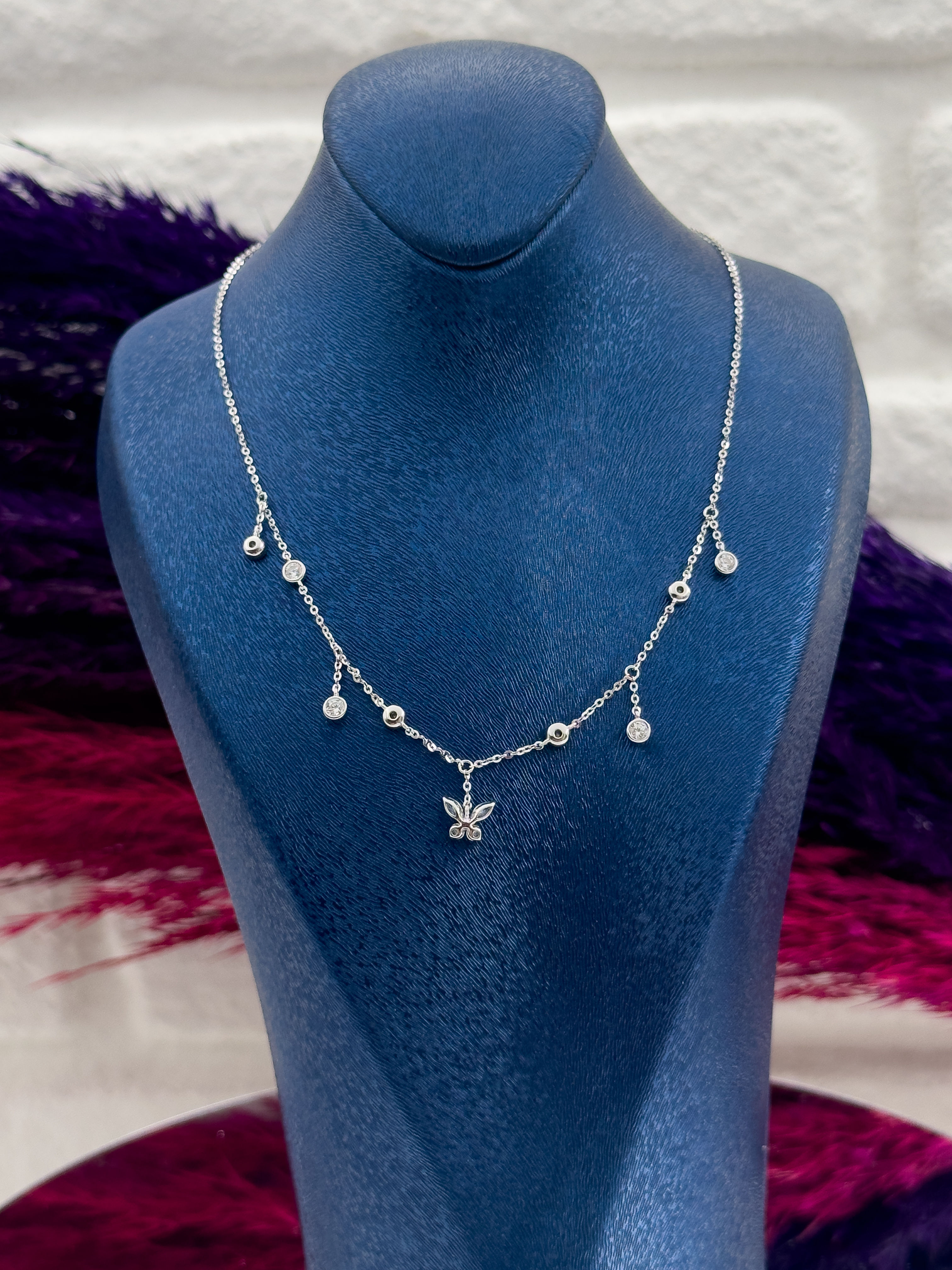 925 Ayar Gümüş Özel Tasarım Şans Modeli Lüks Kadın Kolye