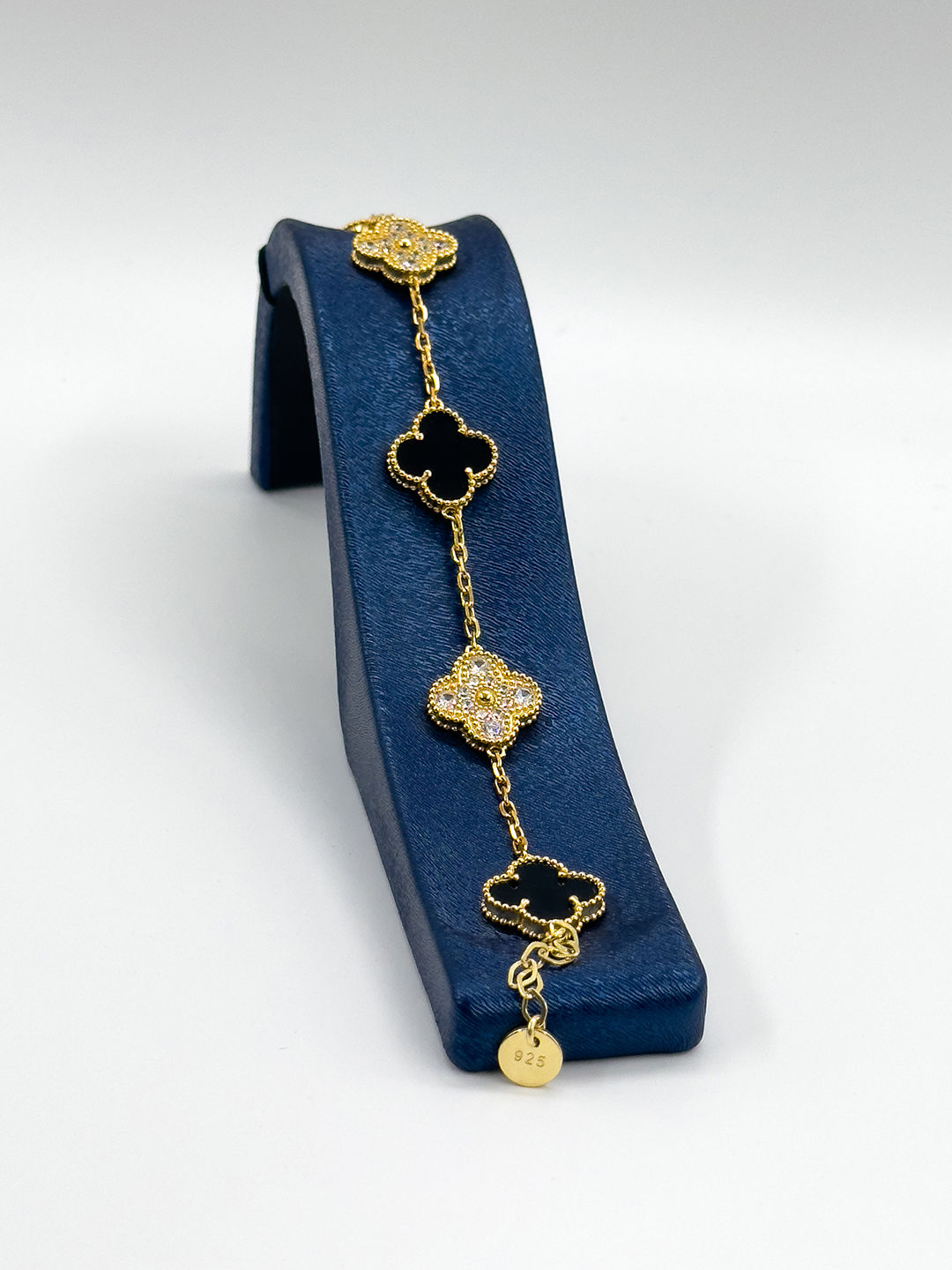 Özel Tasarım Yonca Kadın Gümüş Bileklik