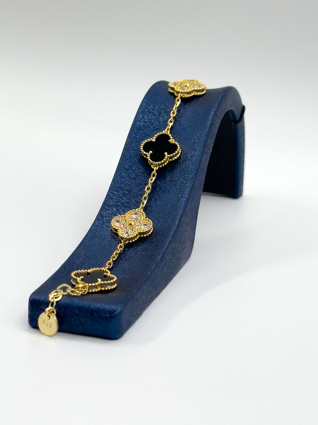 Özel Tasarım Yonca Kadın Gümüş Bileklik