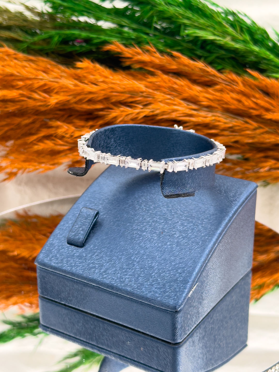 925 Ayar Gümüş Baget Su Yolu Modeli Lüks Kadın Bileklik