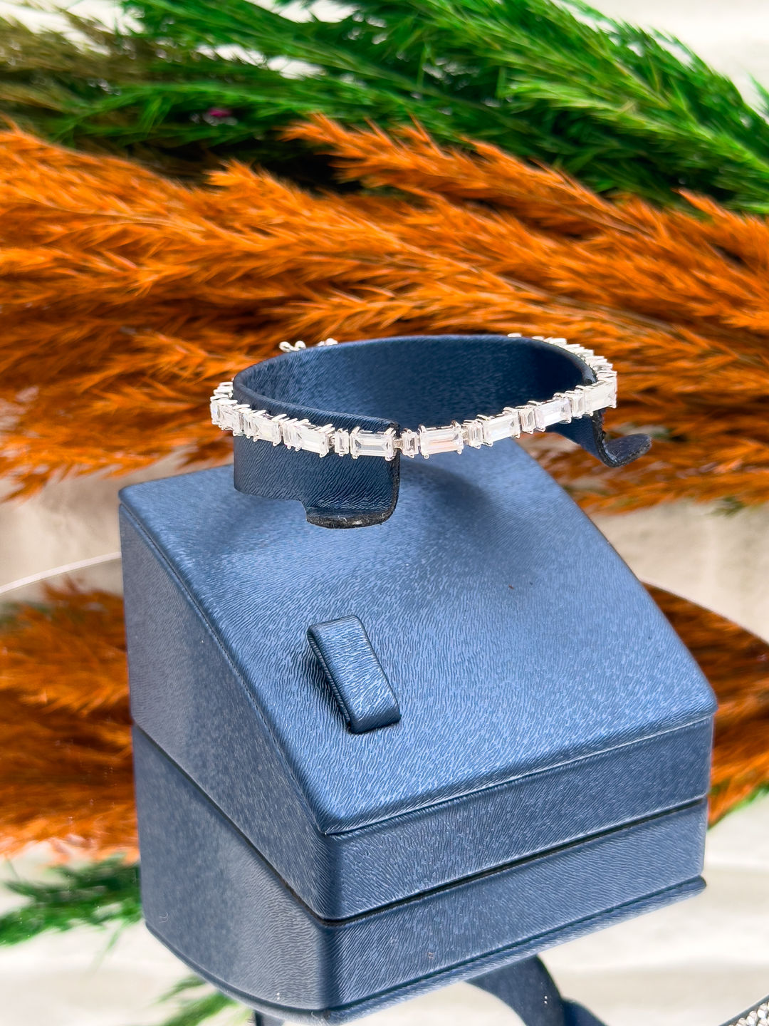 925 Ayar Gümüş Baget Su Yolu Modeli Lüks Kadın Bileklik