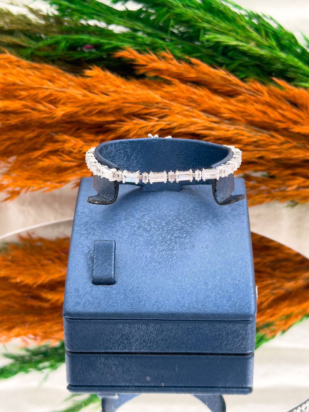 925 Ayar Gümüş Baget Su Yolu Modeli Lüks Kadın Bileklik