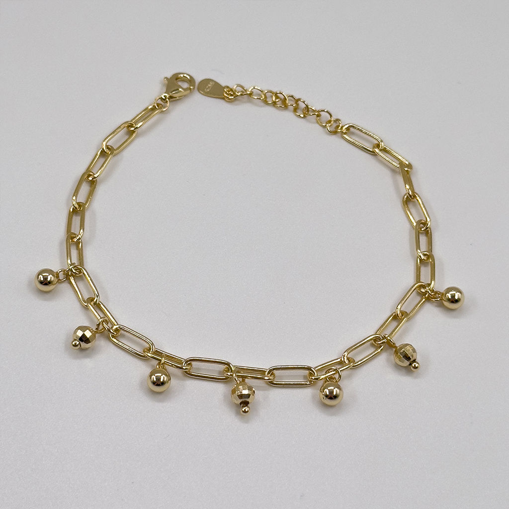 Gold Renk Spor Gümüş Bileklik