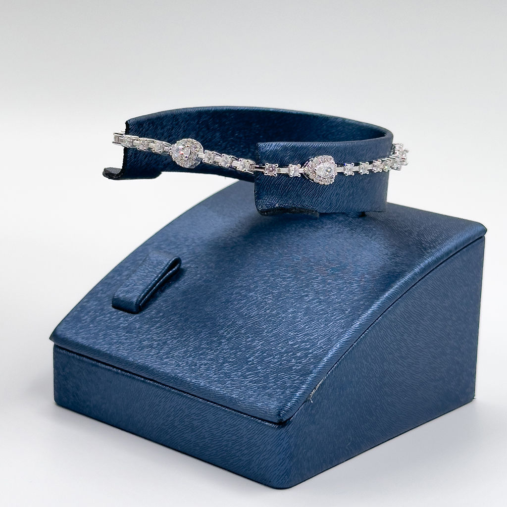 Pırlanta Montür Damla Gümüş Bileklik