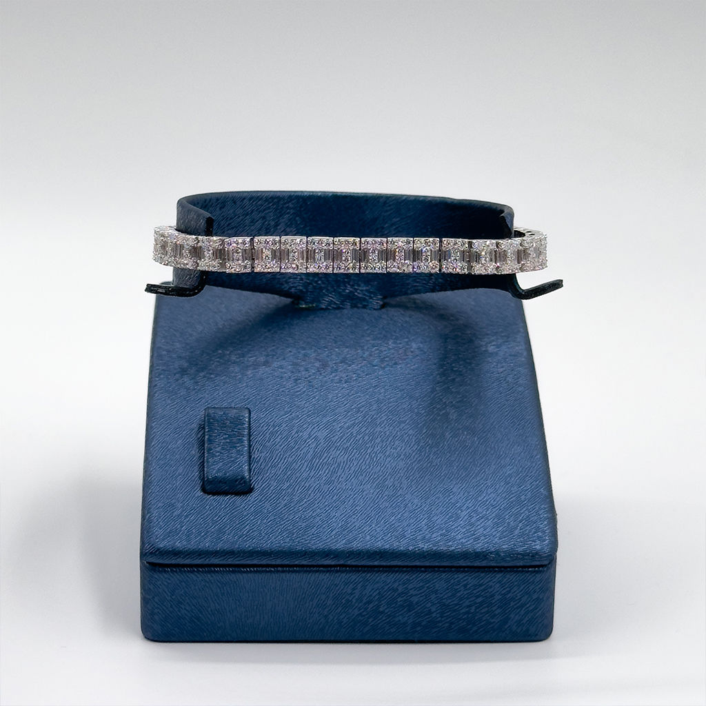 Baget Su Yolu 925 Ayar Gümüş Bileklik