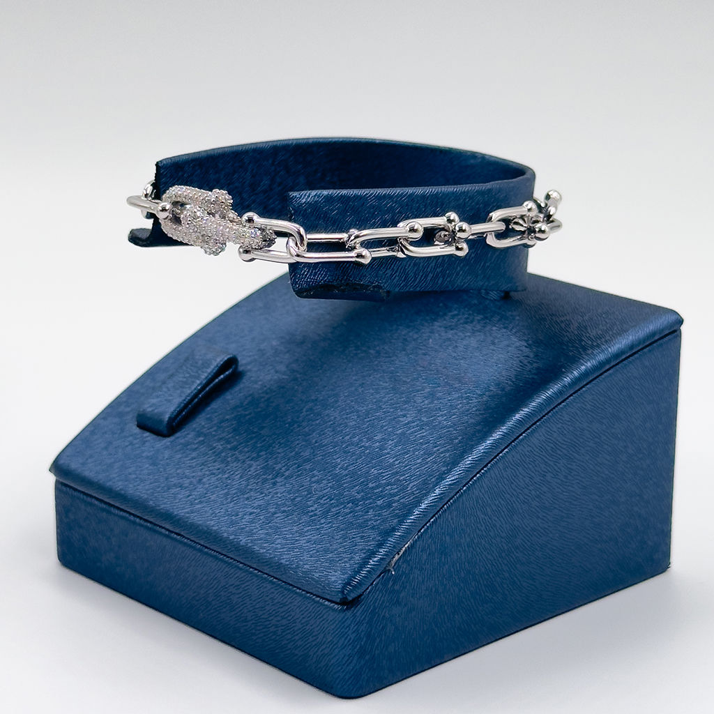 Tiffany Model Spor Gümüş Bileklik