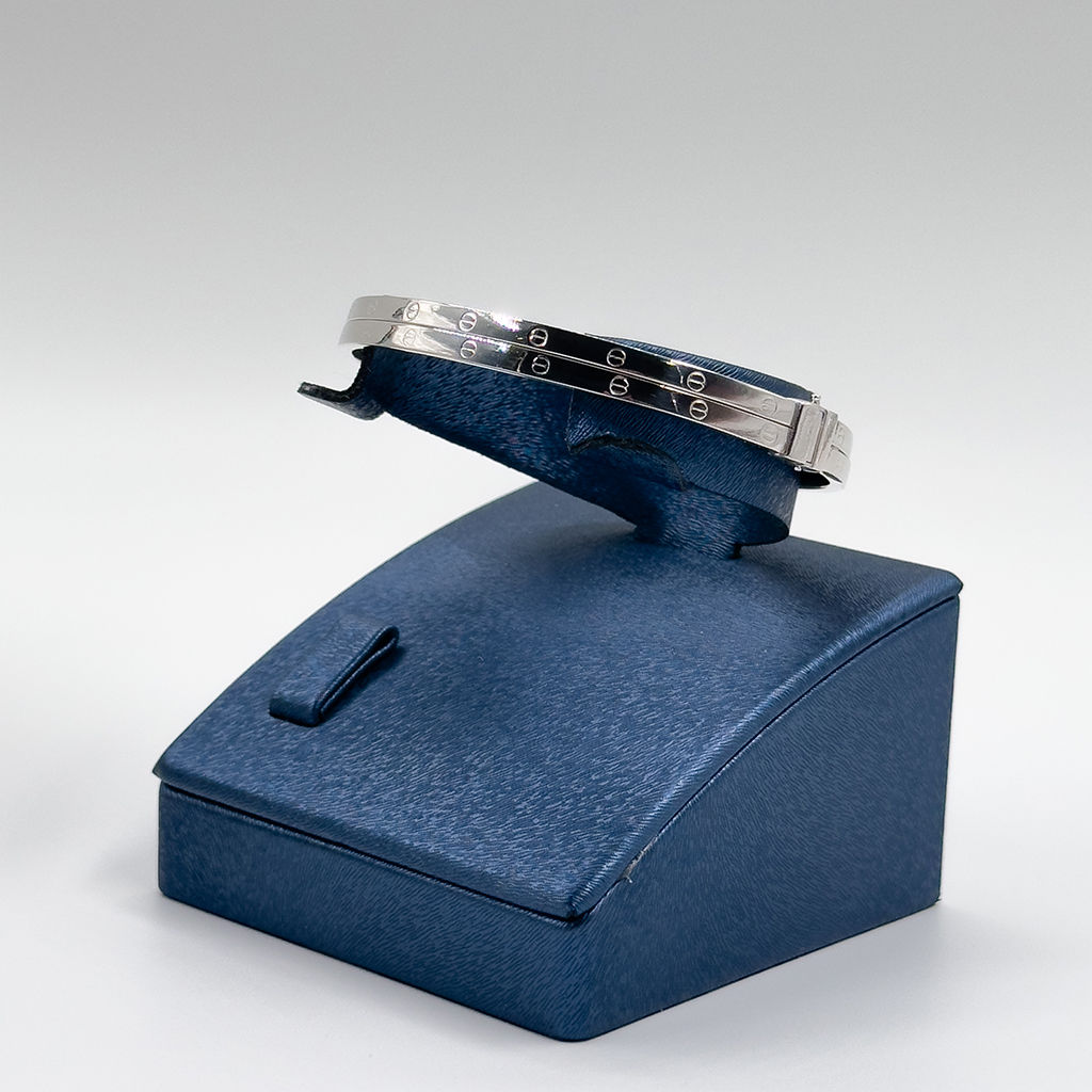 Çift Sıralı Kelepçe Model Gümüş Bileklik