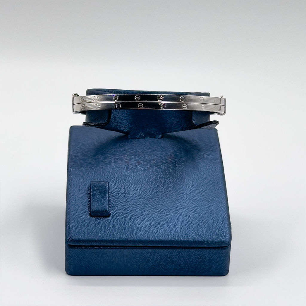 Çift Sıralı Kelepçe Model Gümüş Bileklik