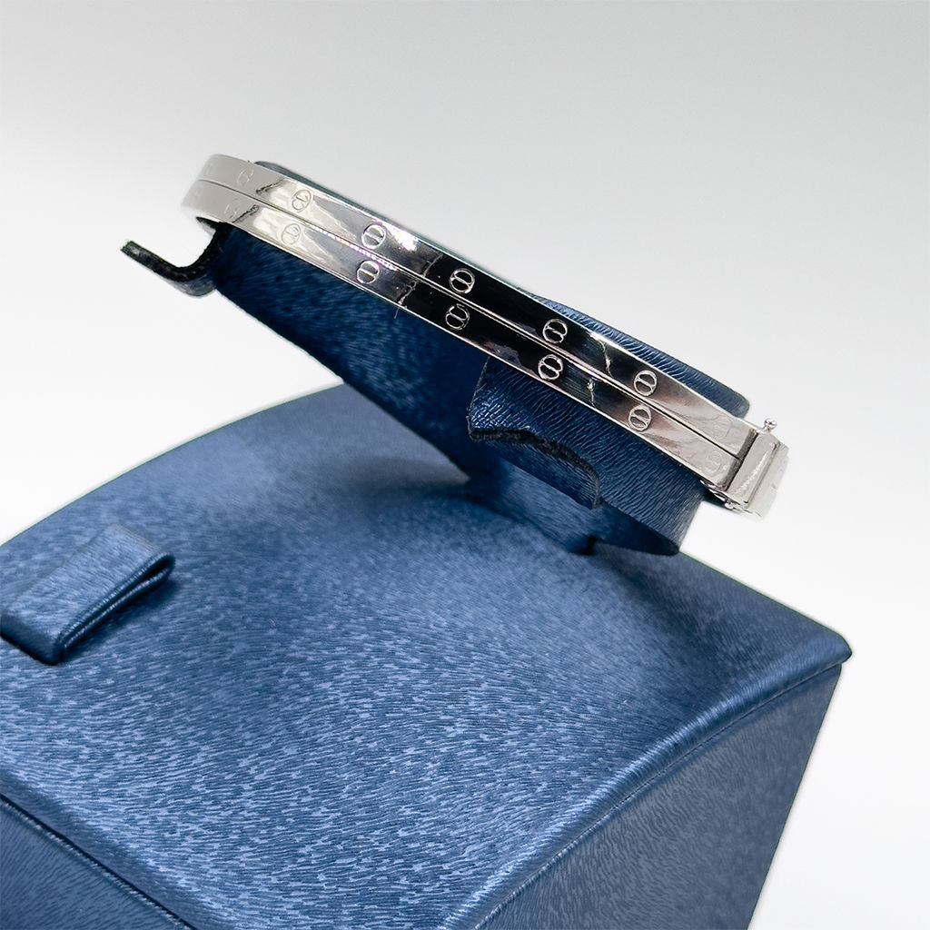 Çift Sıralı Kelepçe Model Gümüş Bileklik