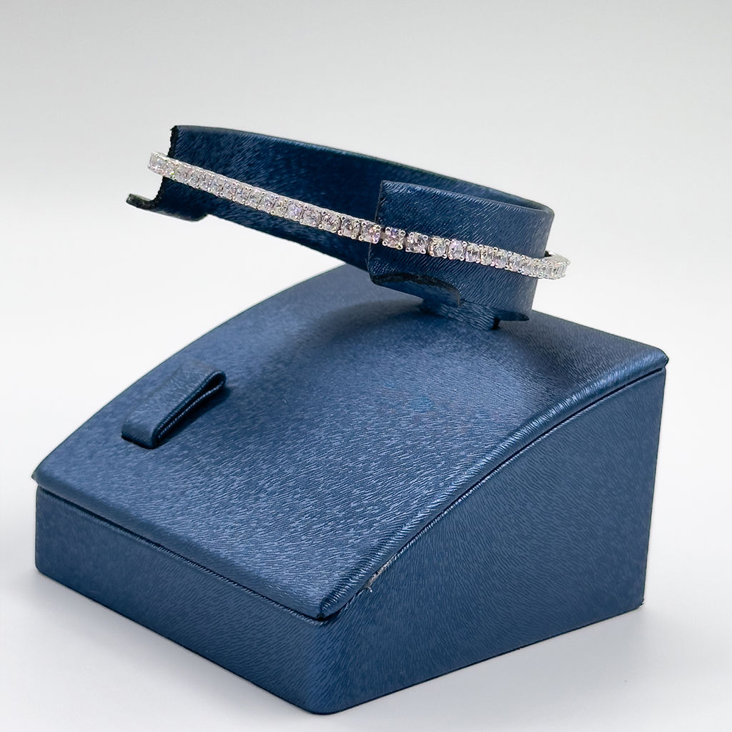 Pırlanta Montür Su Yolu Gümüş Bileklik - 2,5MM - LVRBLK82