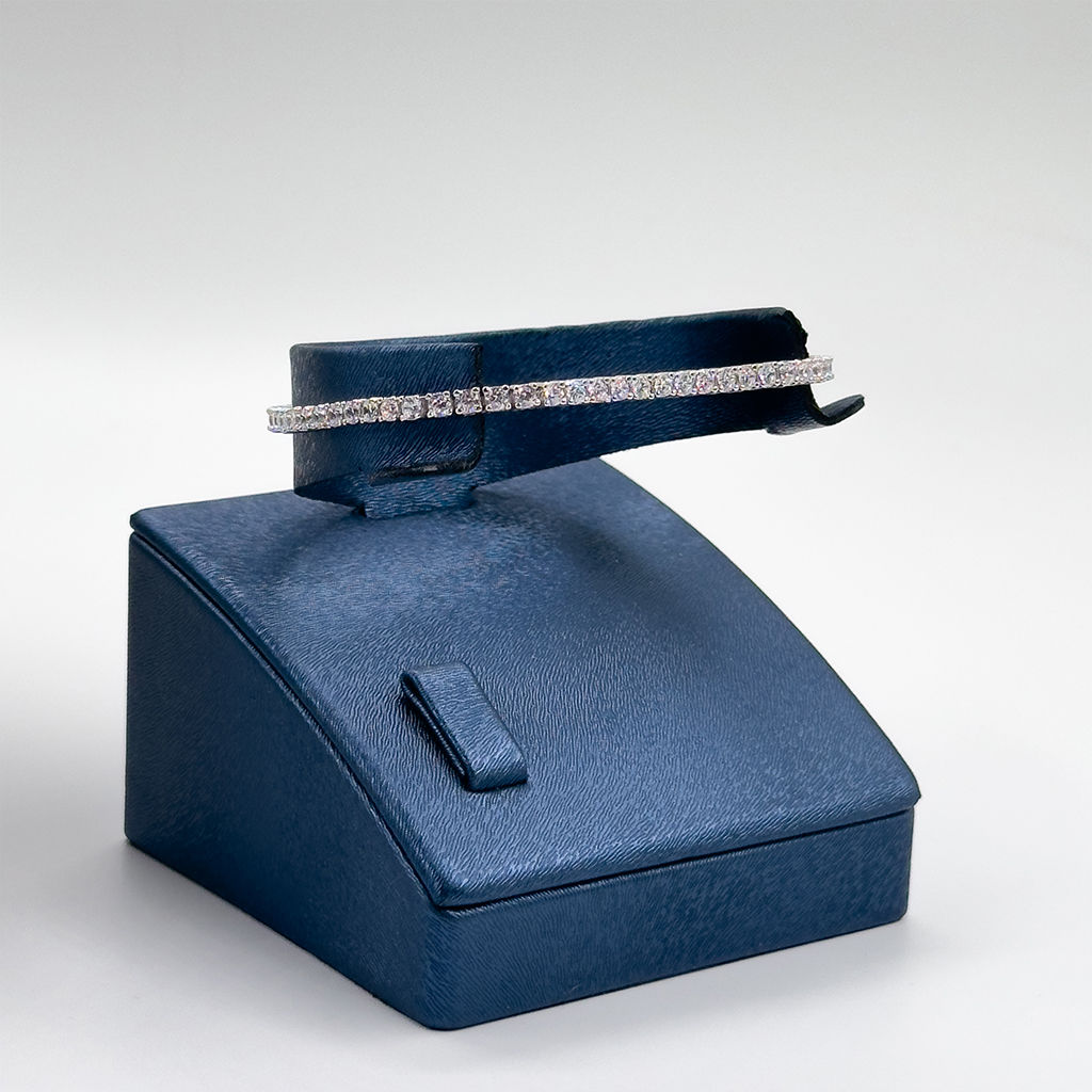 Pırlanta Montür Su Yolu Gümüş Bileklik - 2,5MM - LVRBLK84