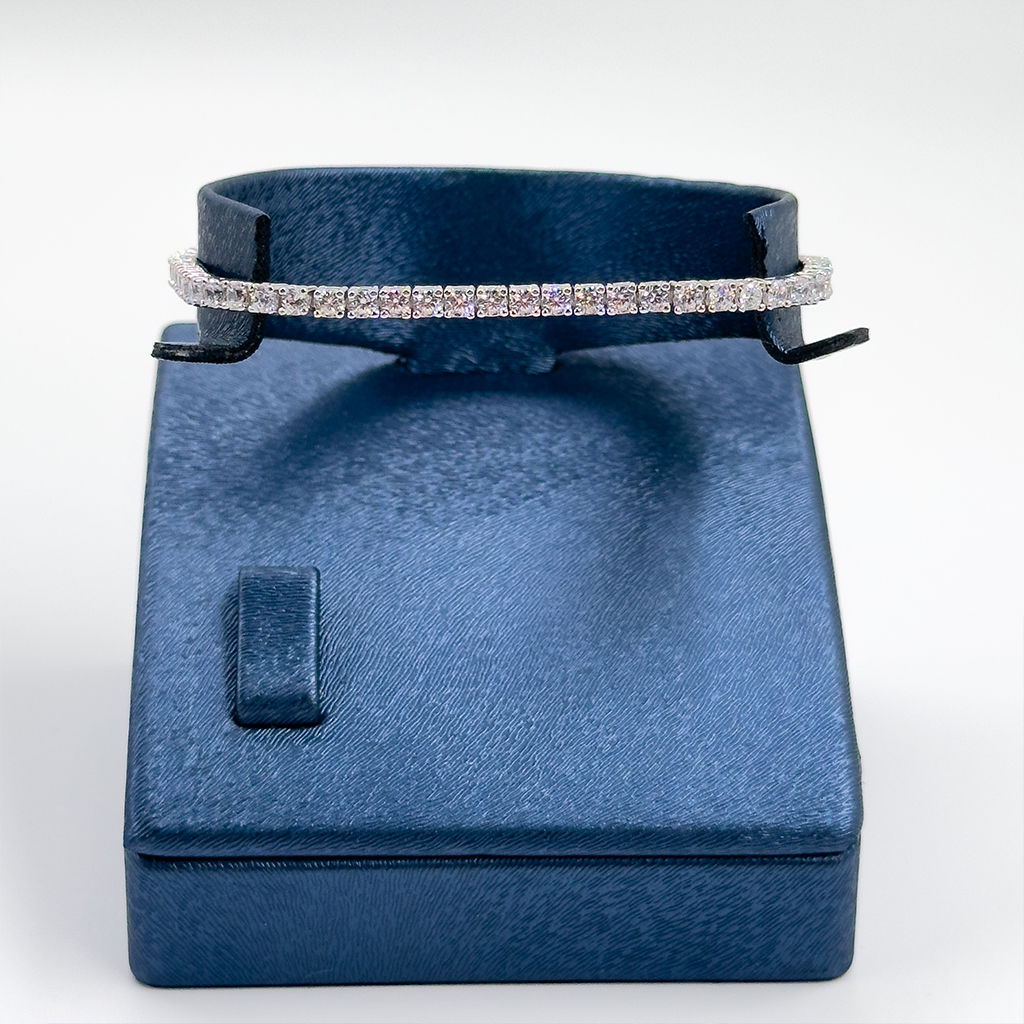 Pırlanta Montür Su Yolu Gümüş Bileklik - 2,5MM - LVRBLK82