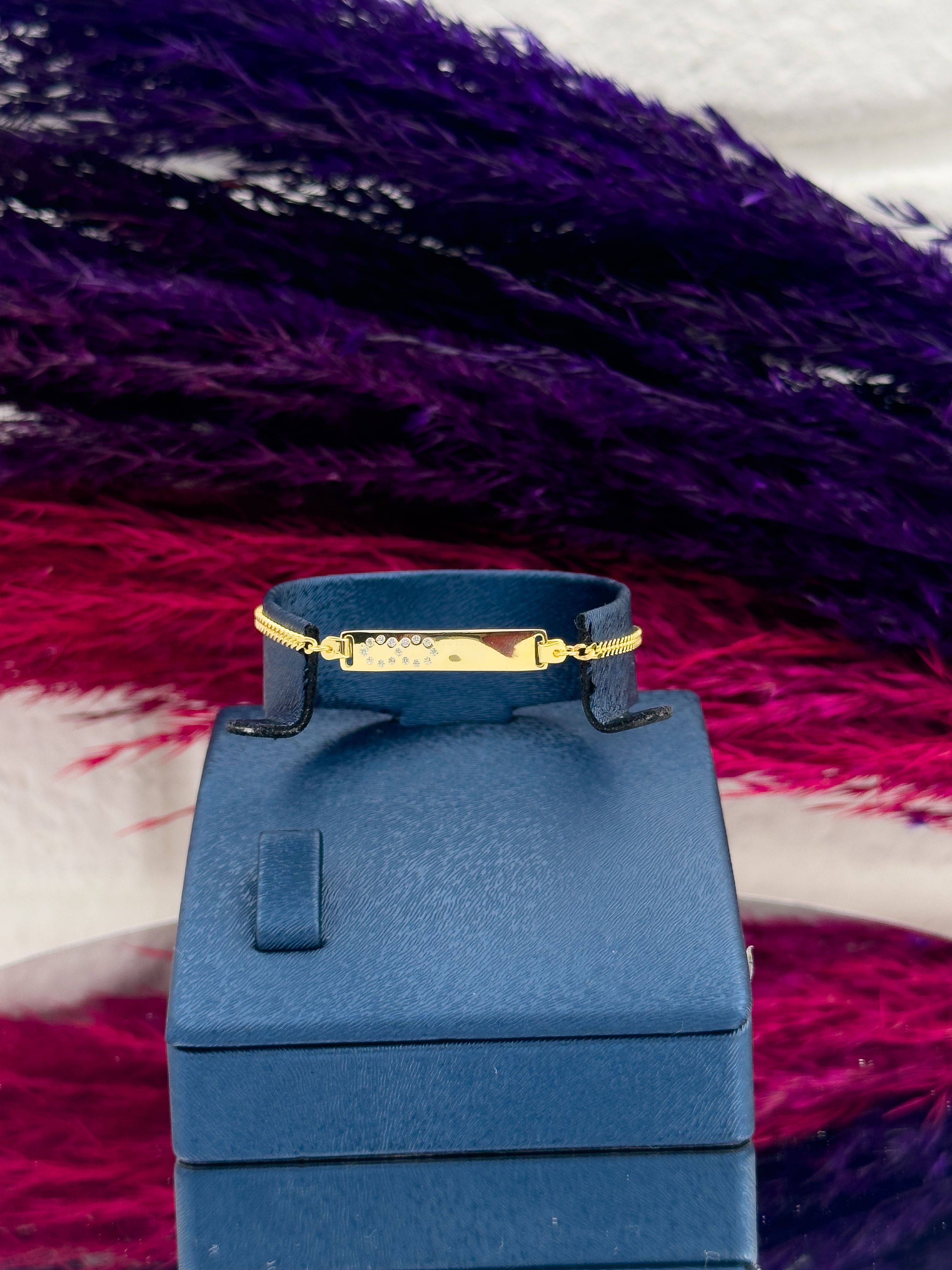 925 Ayar Gümüş Gold Renk Sonsuzluk Figürlü İsim Yazılabilir Kız Bebek Künye – Kişiye Özel Gümüş Çocuk Bileklik