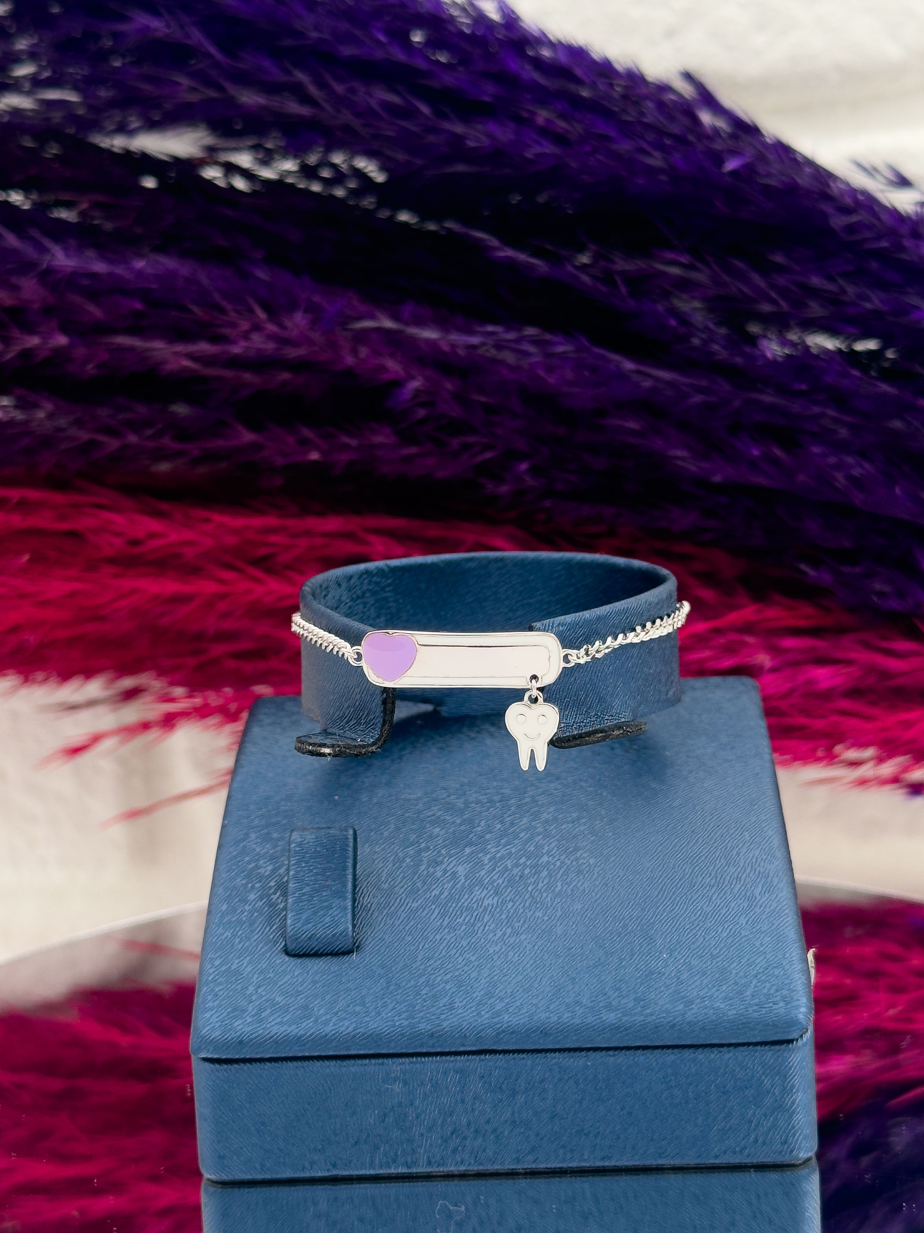 925 Ayar Gümüş Diş Figürlü İsim Yazılabilir Kız & Erkek Bebek Künye – Kişiye Özel Gümüş Çocuk Bileklik