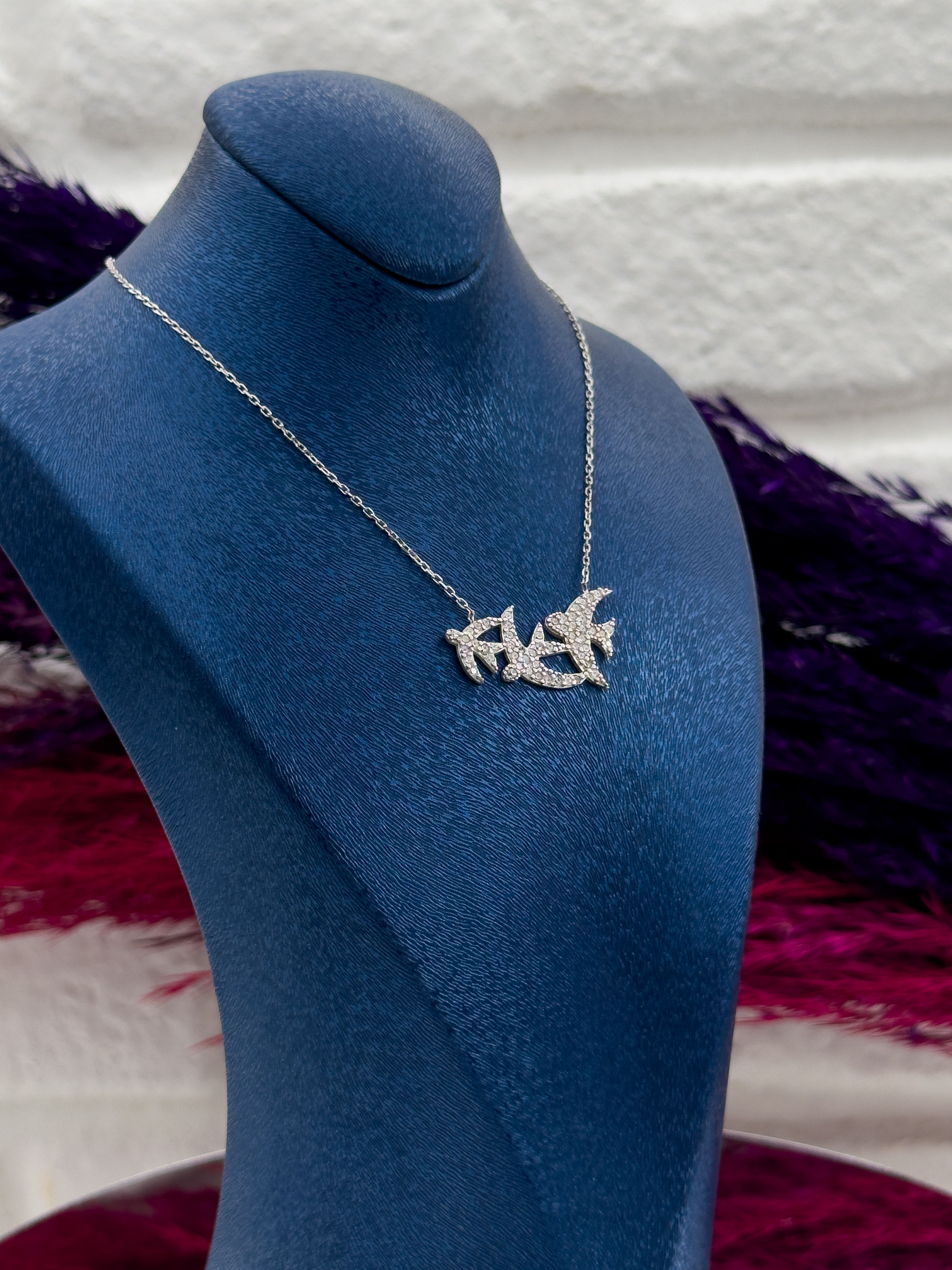 925 Ayar Gümüş 3’lü Tasarım Kırlangıç Modeli Popüler Kadın Kolye