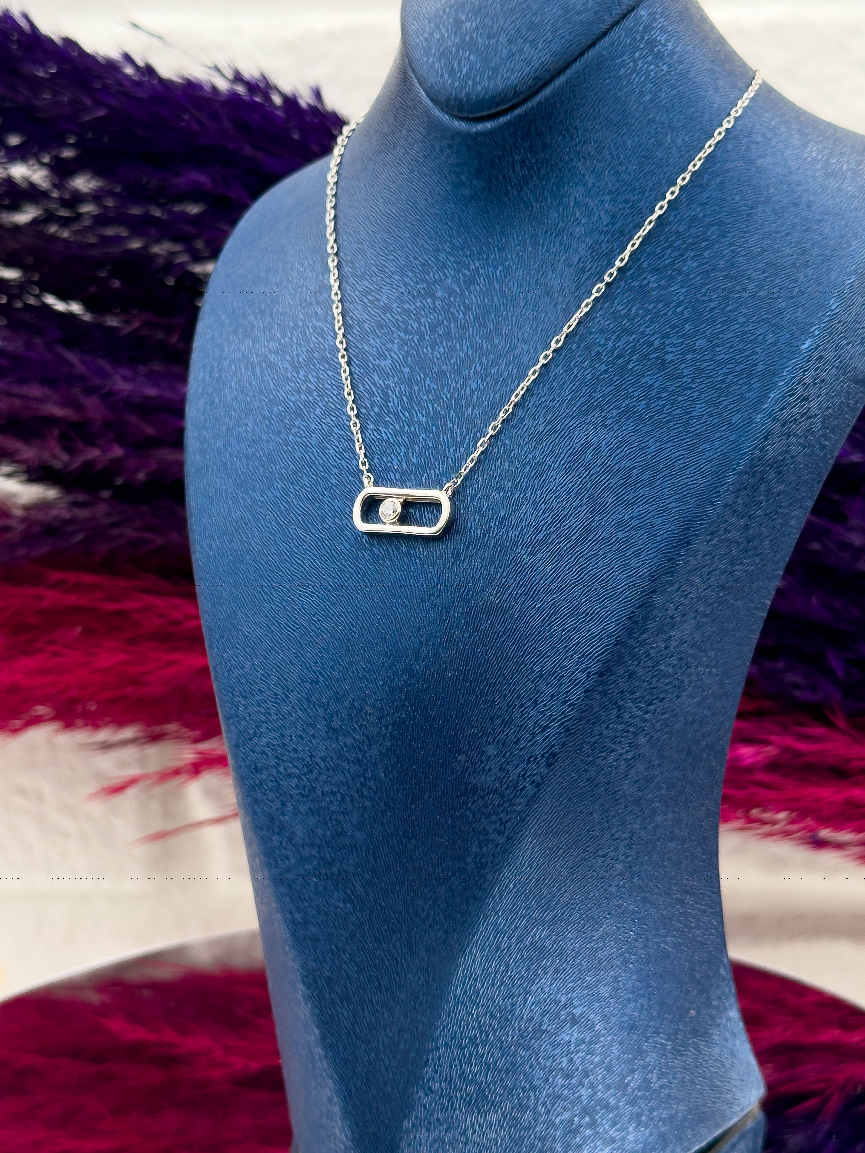 925 Ayar Gümüş Özel Tasarım Zarif Kadın Kolye