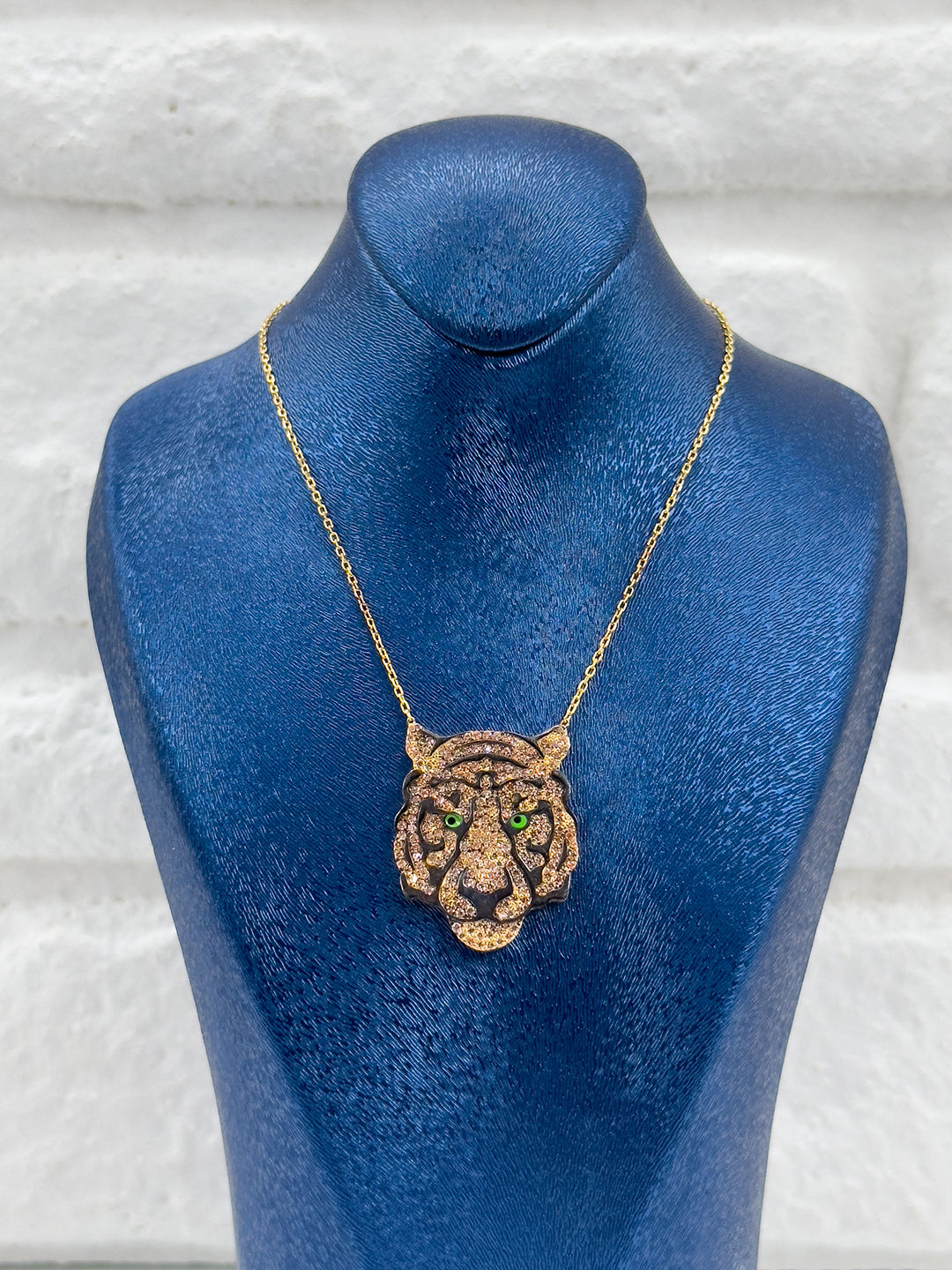 Rose Renk Kaplan Model Kadın Gümüş Kolye