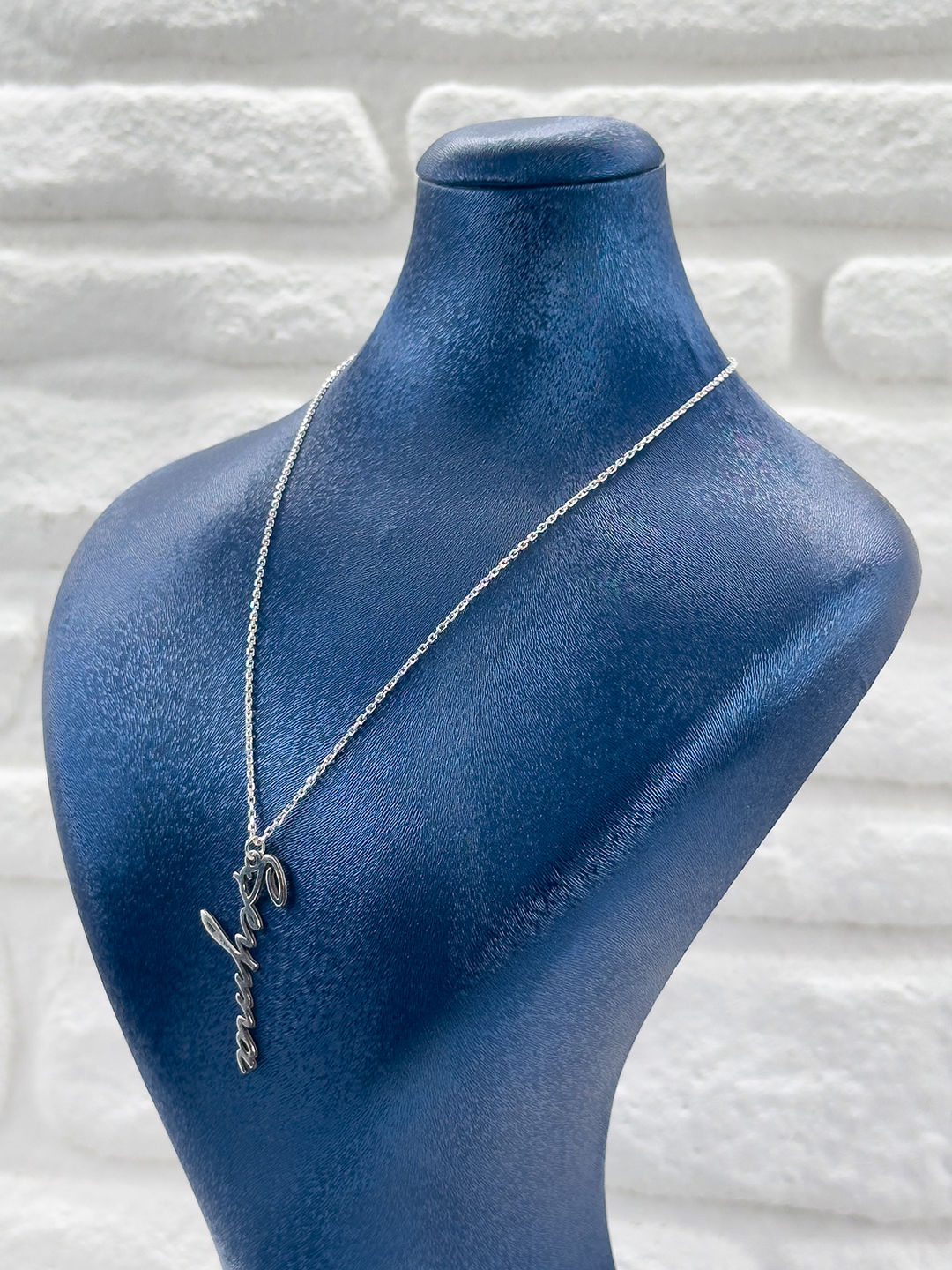 İsme Özel Tasarım İmza Model Kadın Gümüş Kolye