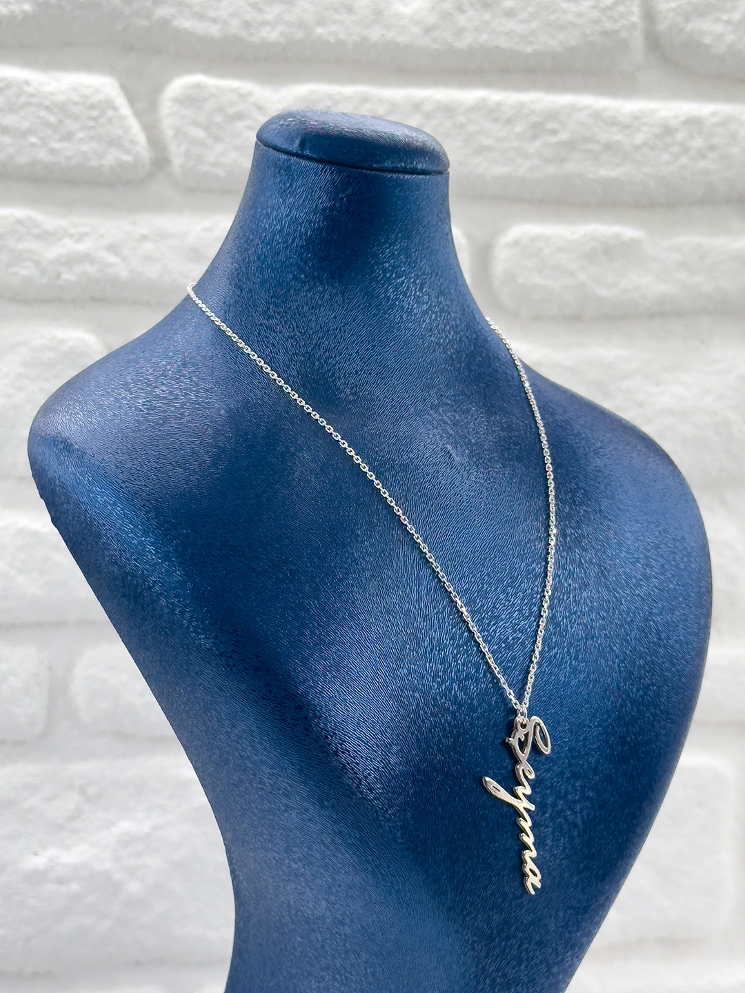 İsme Özel Tasarım İmza Model Kadın Gümüş Kolye