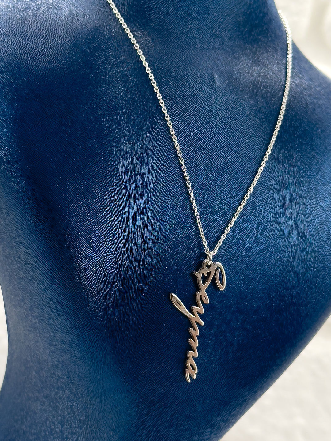 İsme Özel Tasarım İmza Model Kadın Gümüş Kolye
