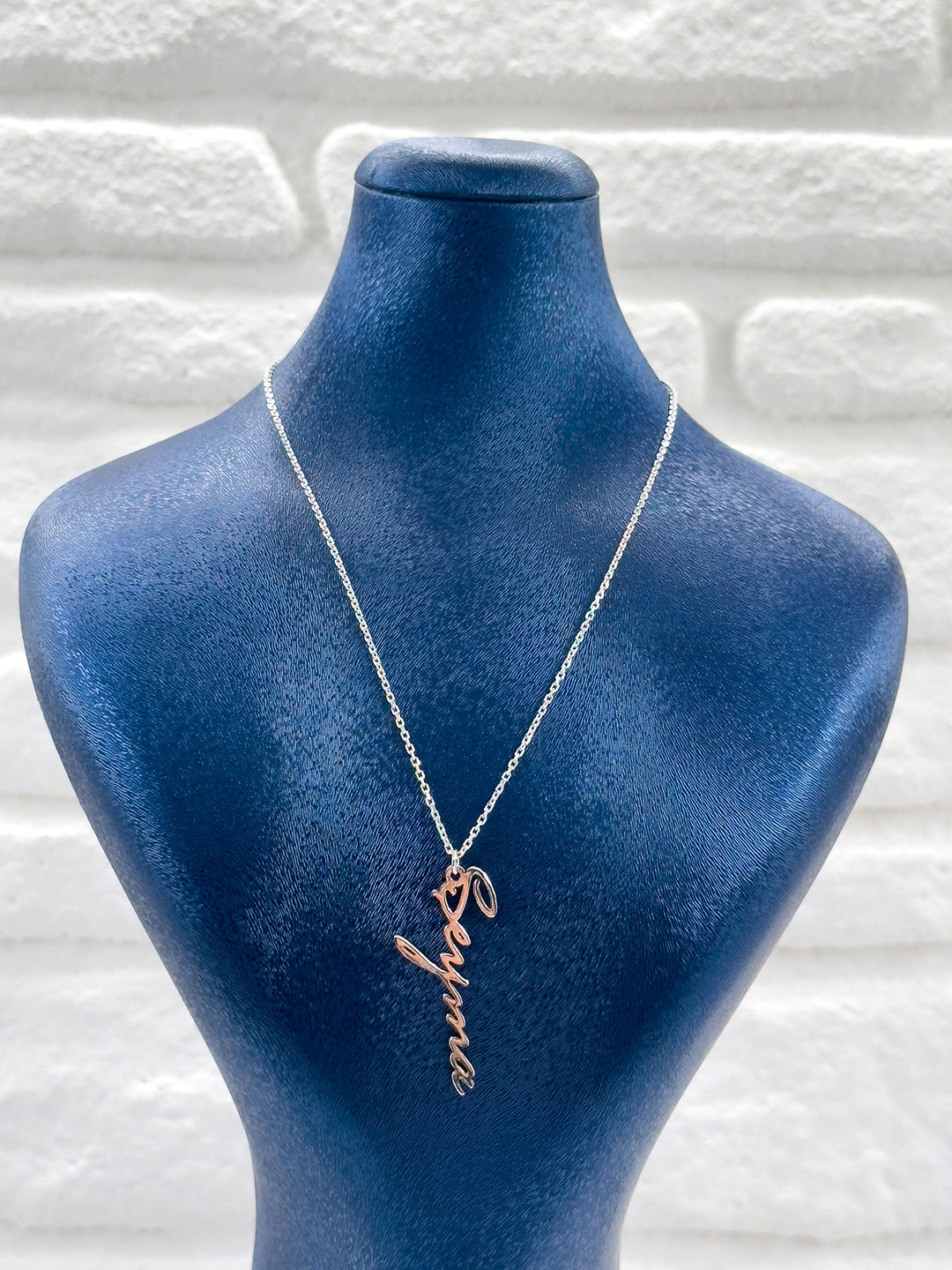 İsme Özel Tasarım İmza Model Kadın Gümüş Kolye