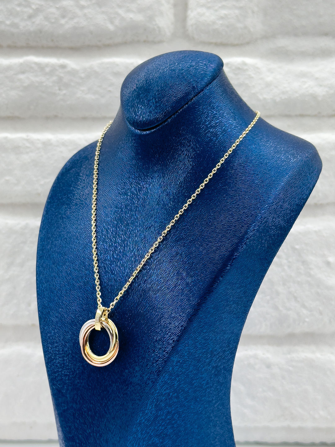 Gold Renk Olimpiyat Modeli Kadın Gümüş Kolye