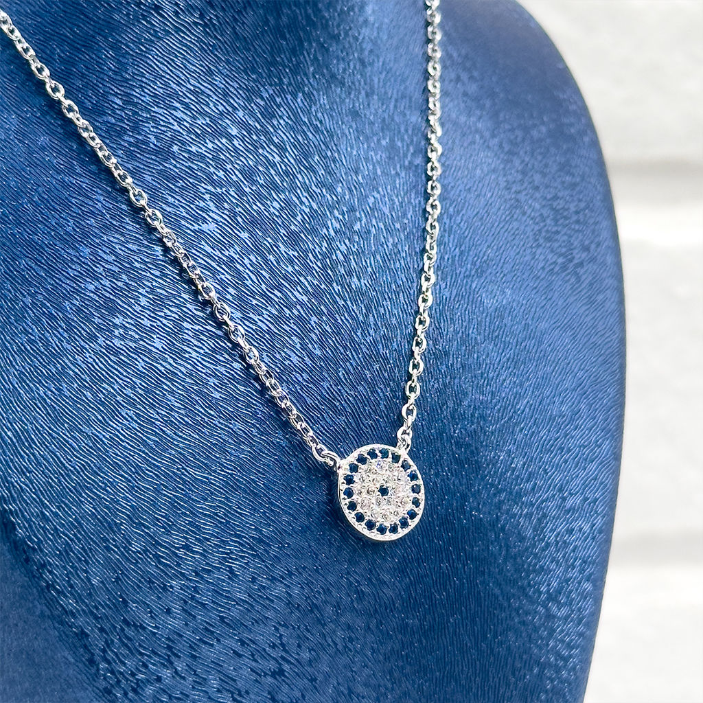 Minik Nazar Boncuğu Günlük Gümüş Kolye