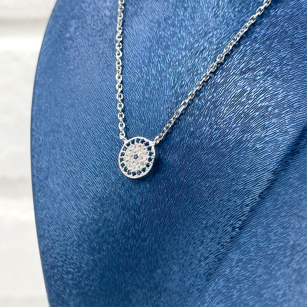 Minik Nazar Boncuğu Günlük Gümüş Kolye