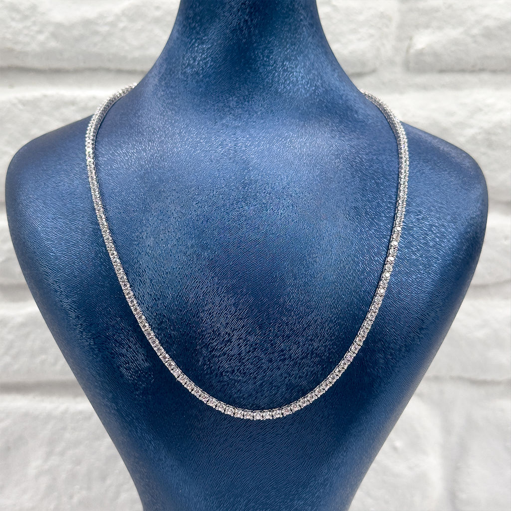 Su Yolu Pırlanta Montür Gümüş Gerdanlık - 2MM