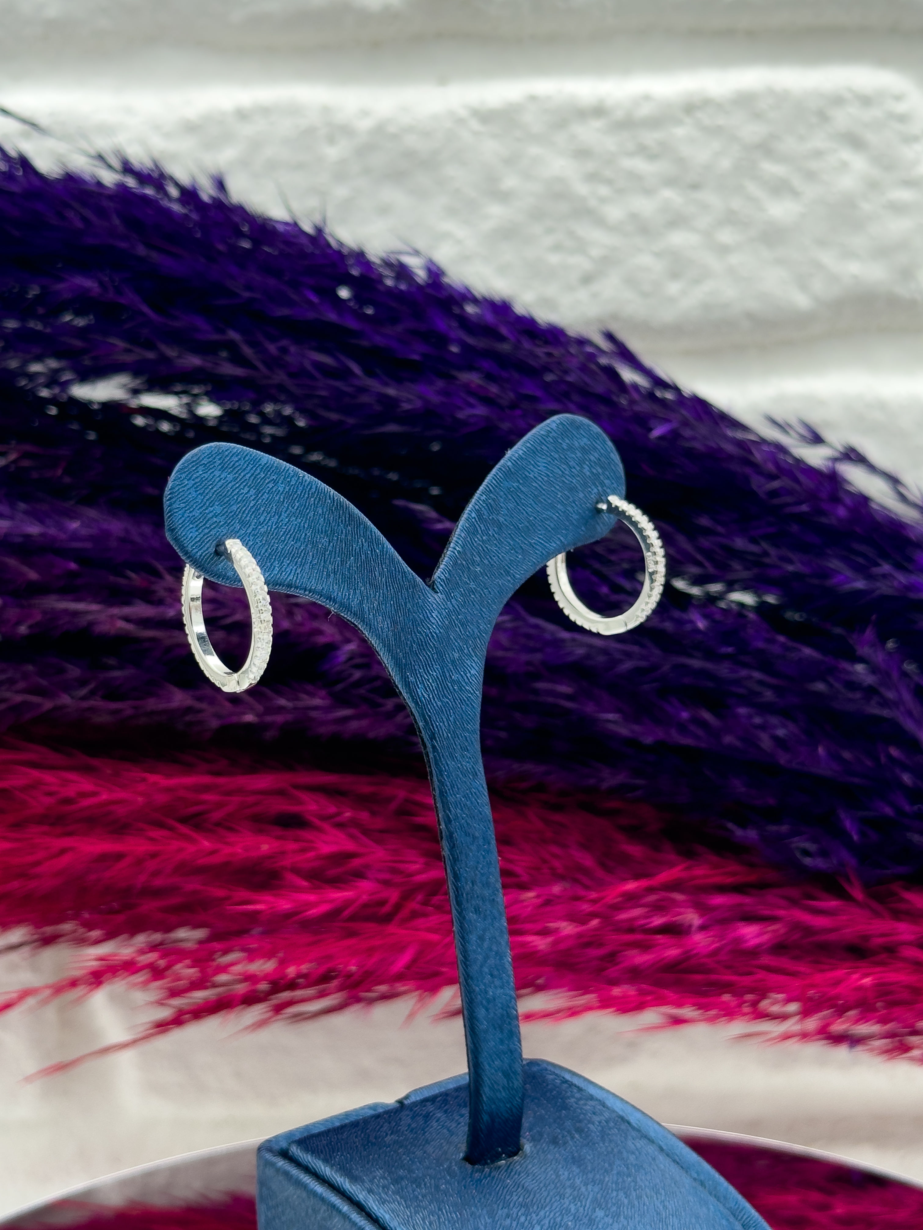 925 Ayar Gümüş Halka Modeli Büyük Boy Zarif Kadın Küpe