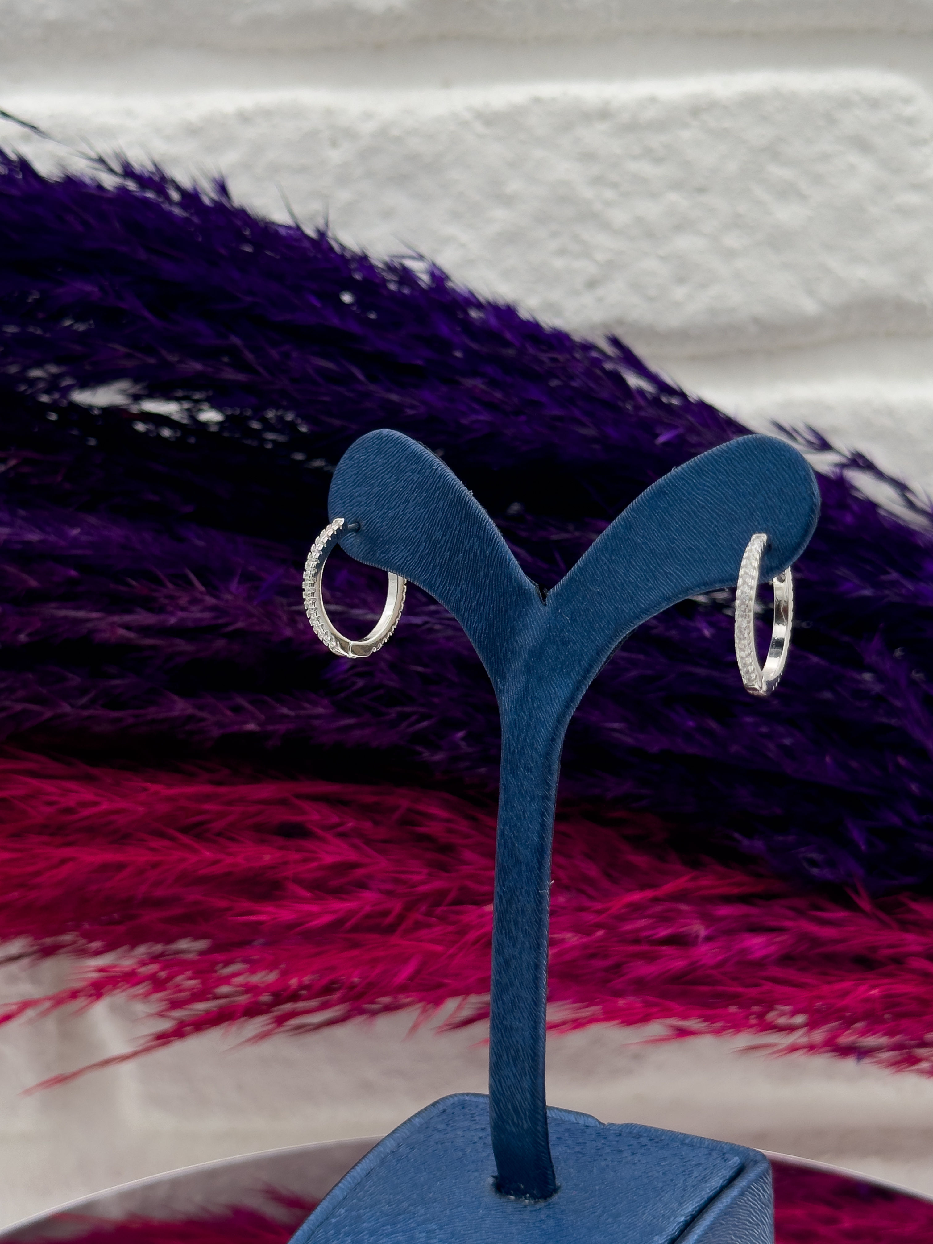 925 Ayar Gümüş Halka Modeli Büyük Boy Zarif Kadın Küpe