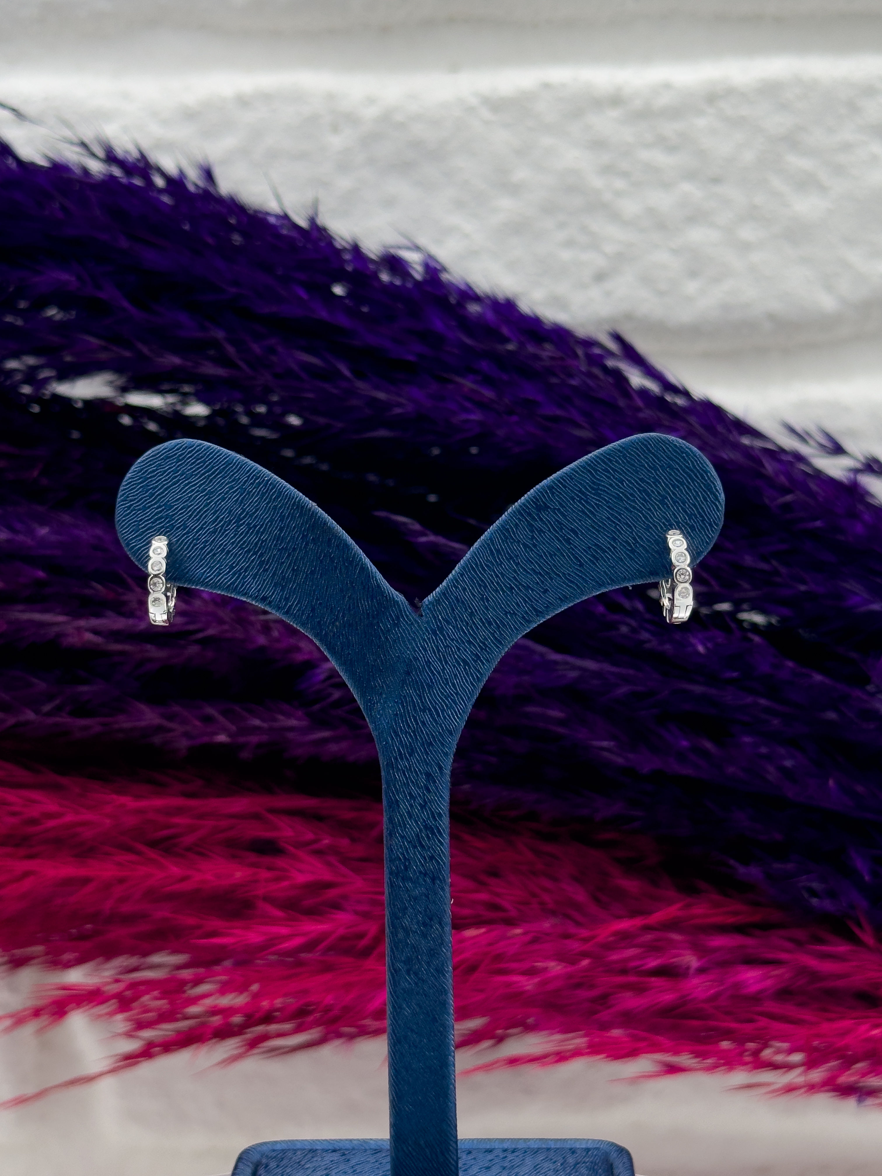 925 Ayar Gümüş Halka Modeli Çocuk Küpesi Zarif Gümüş Küpe