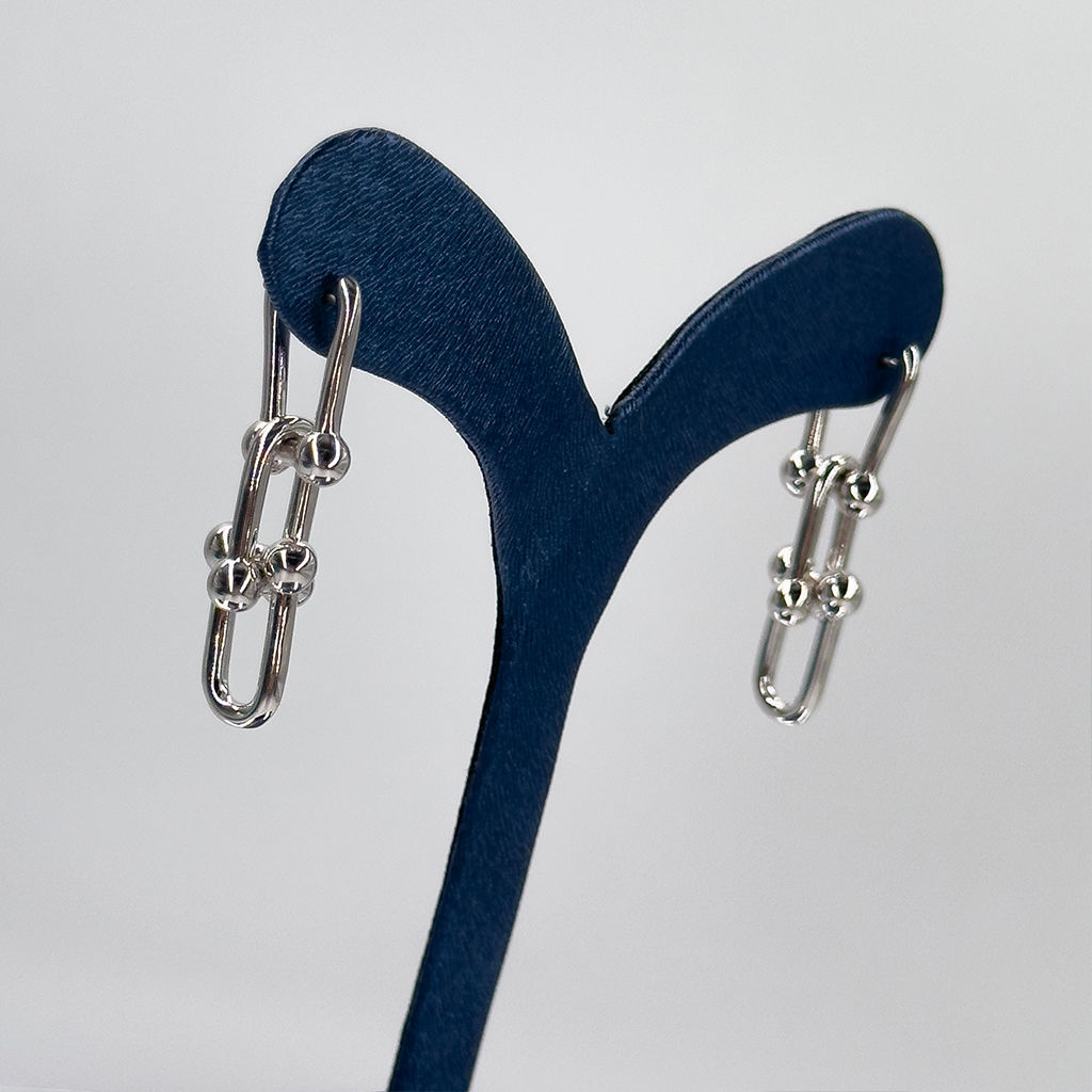 Tiffany Taşsız Gümüş Küpe