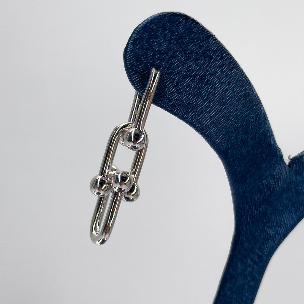 Tiffany Taşsız Gümüş Küpe