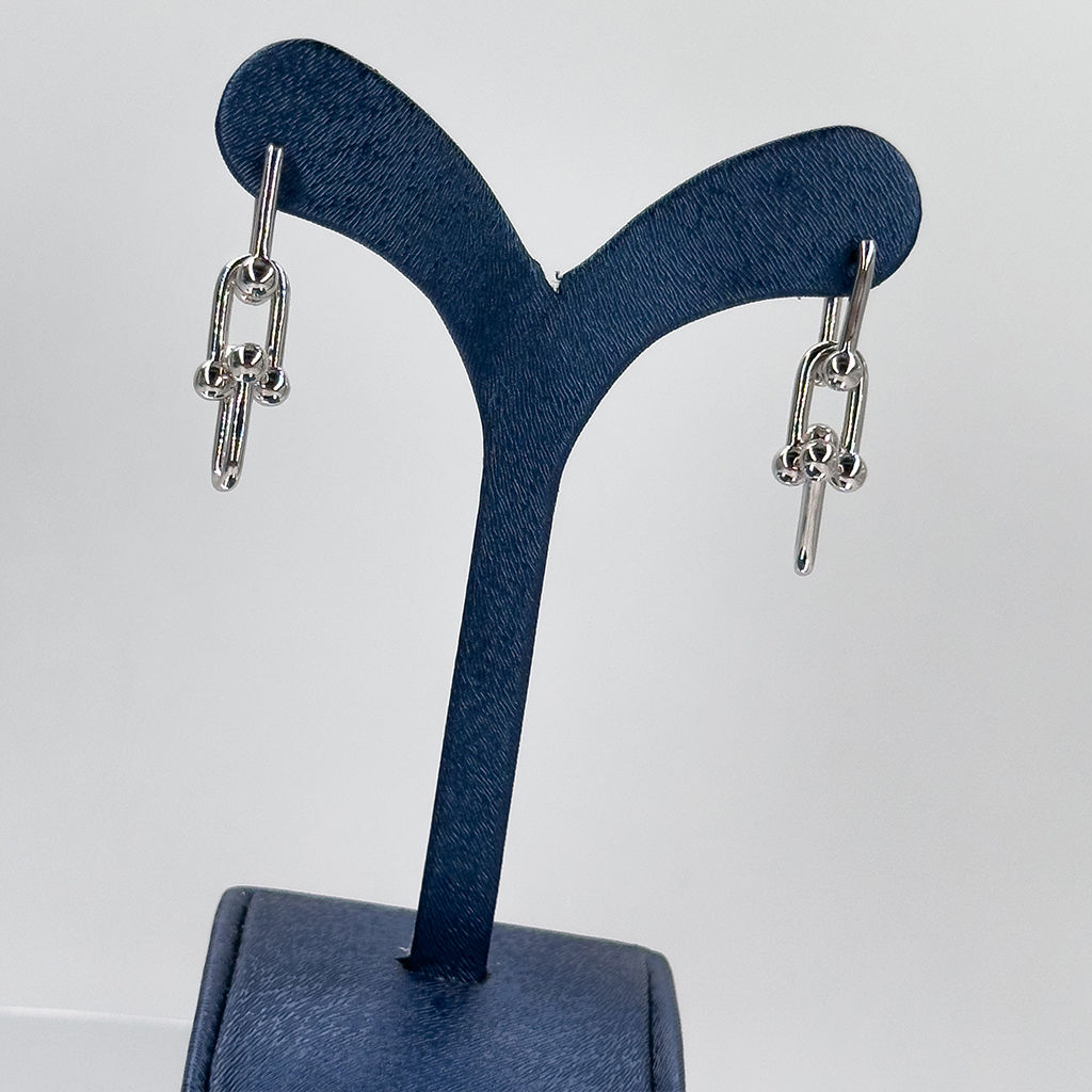 Tiffany Taşsız Gümüş Küpe