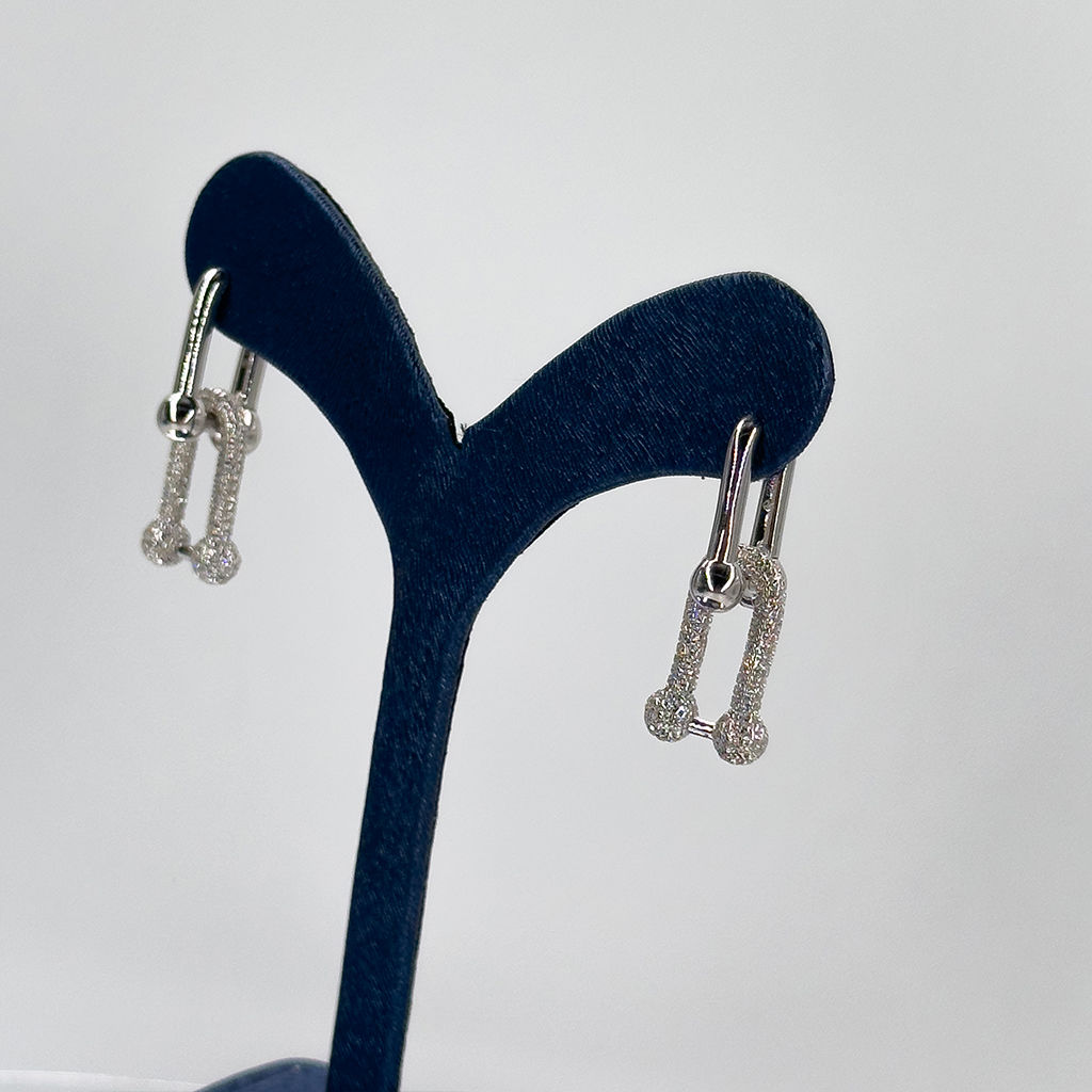 Tiffany Tasarım Gümüş Küpe