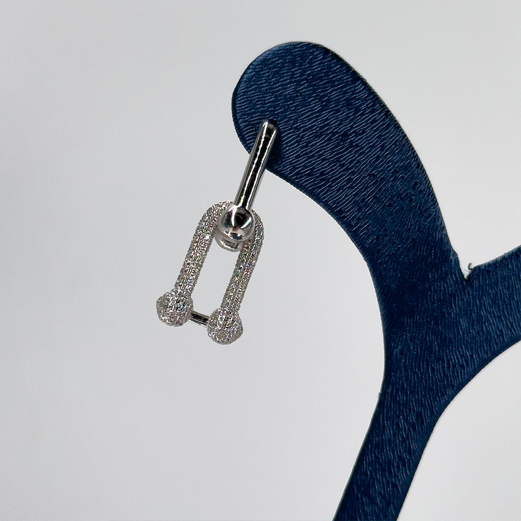 Tiffany Tasarım Gümüş Küpe