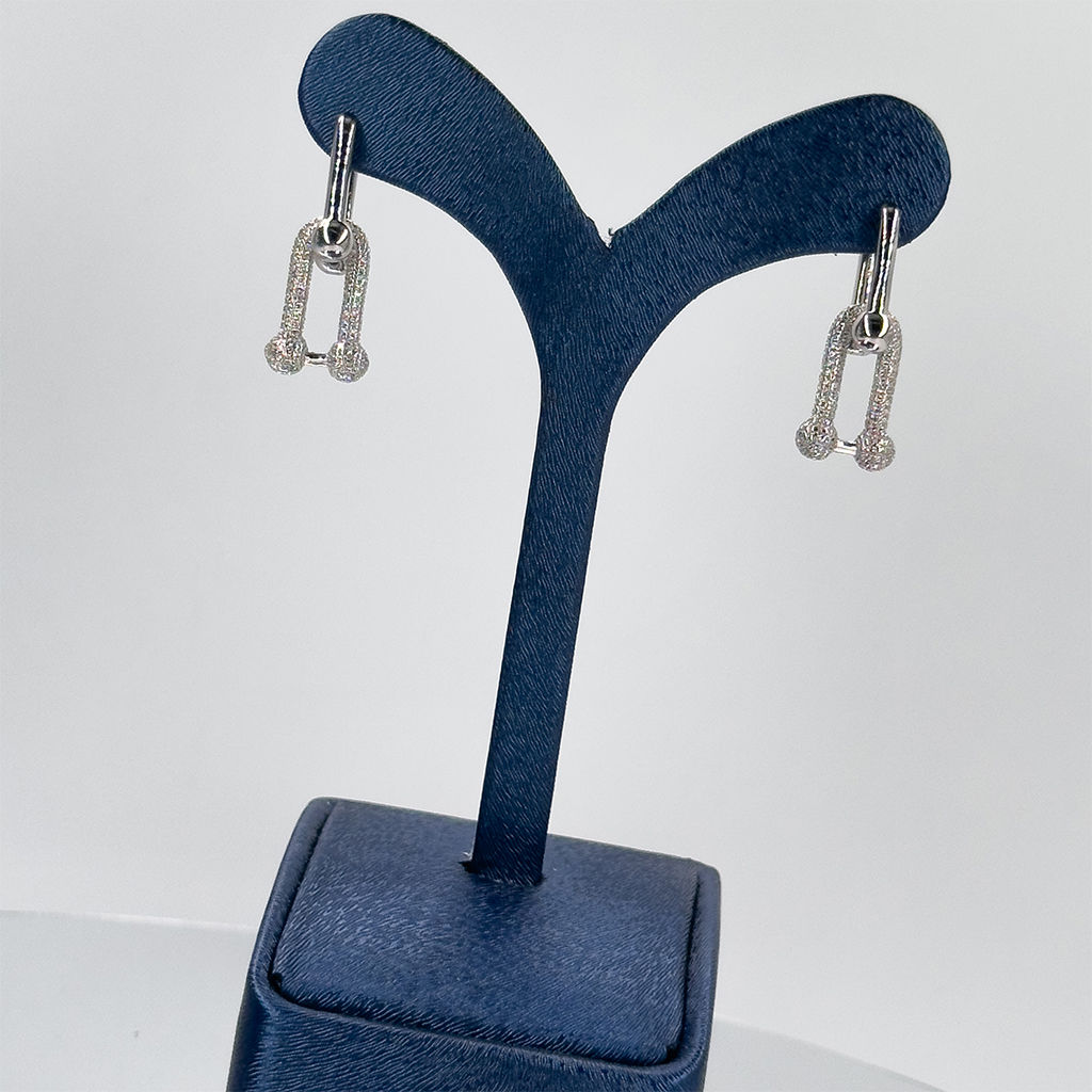 Tiffany Tasarım Gümüş Küpe