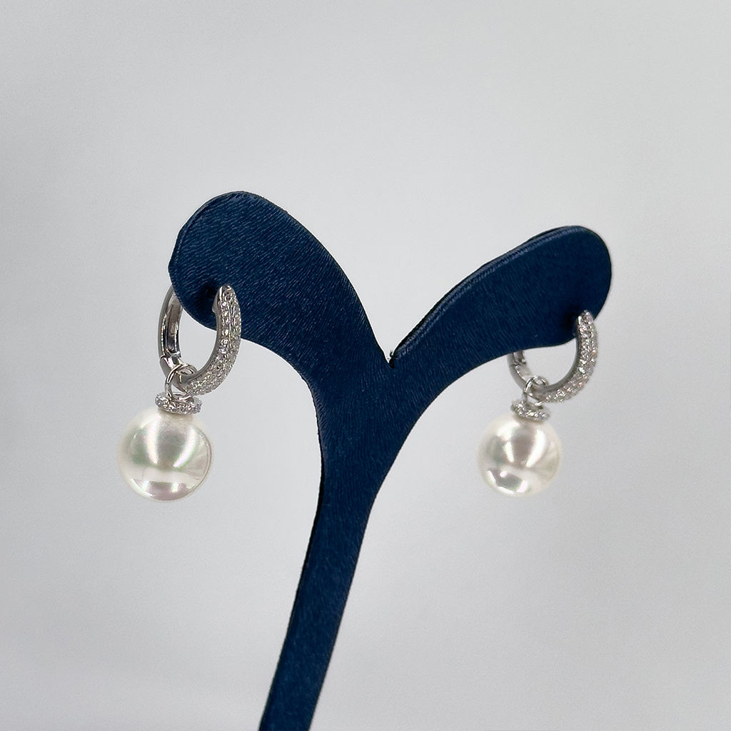 İnci Halka Gümüş Küpe