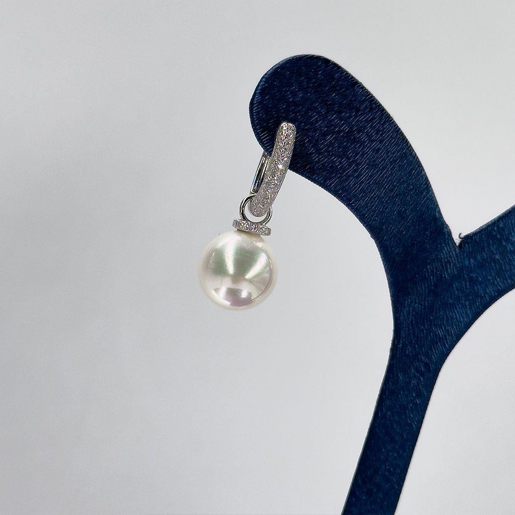 İnci Halka Gümüş Küpe