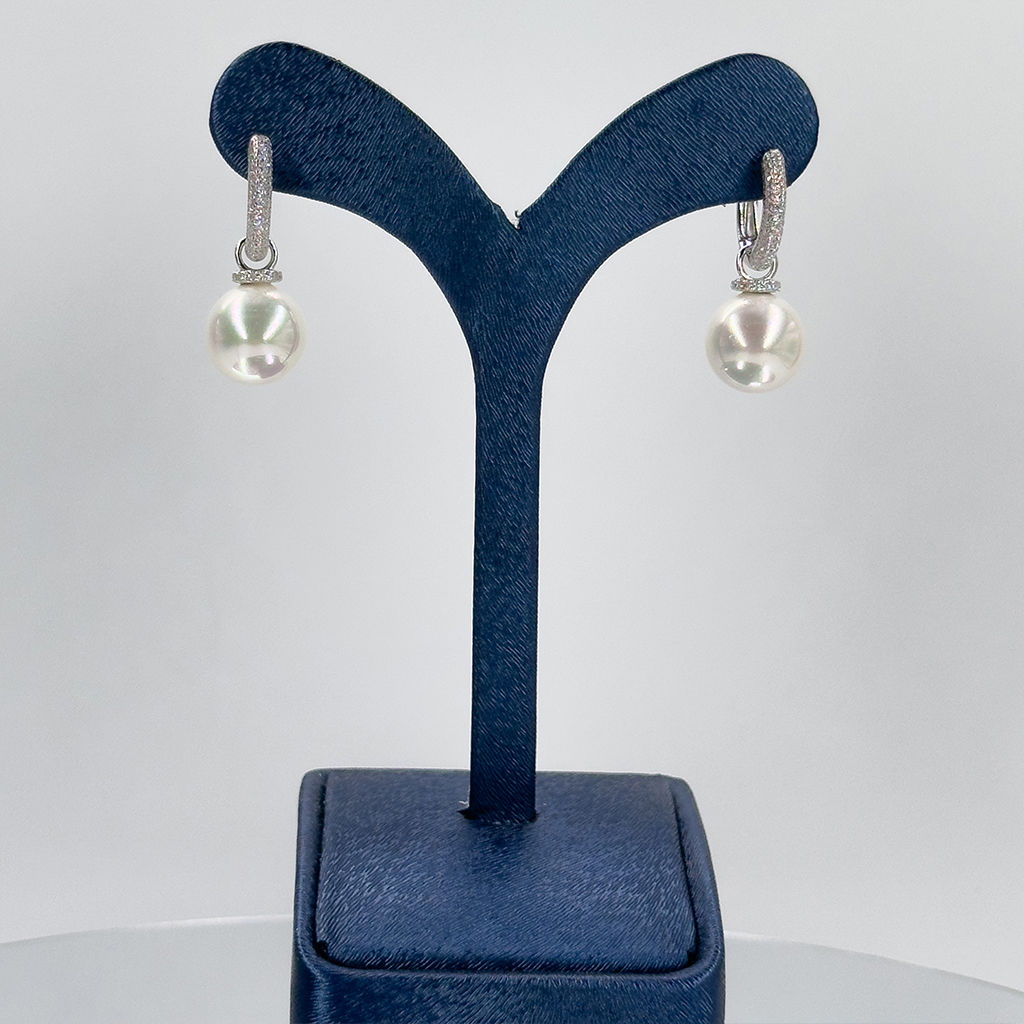 İnci Halka Gümüş Küpe