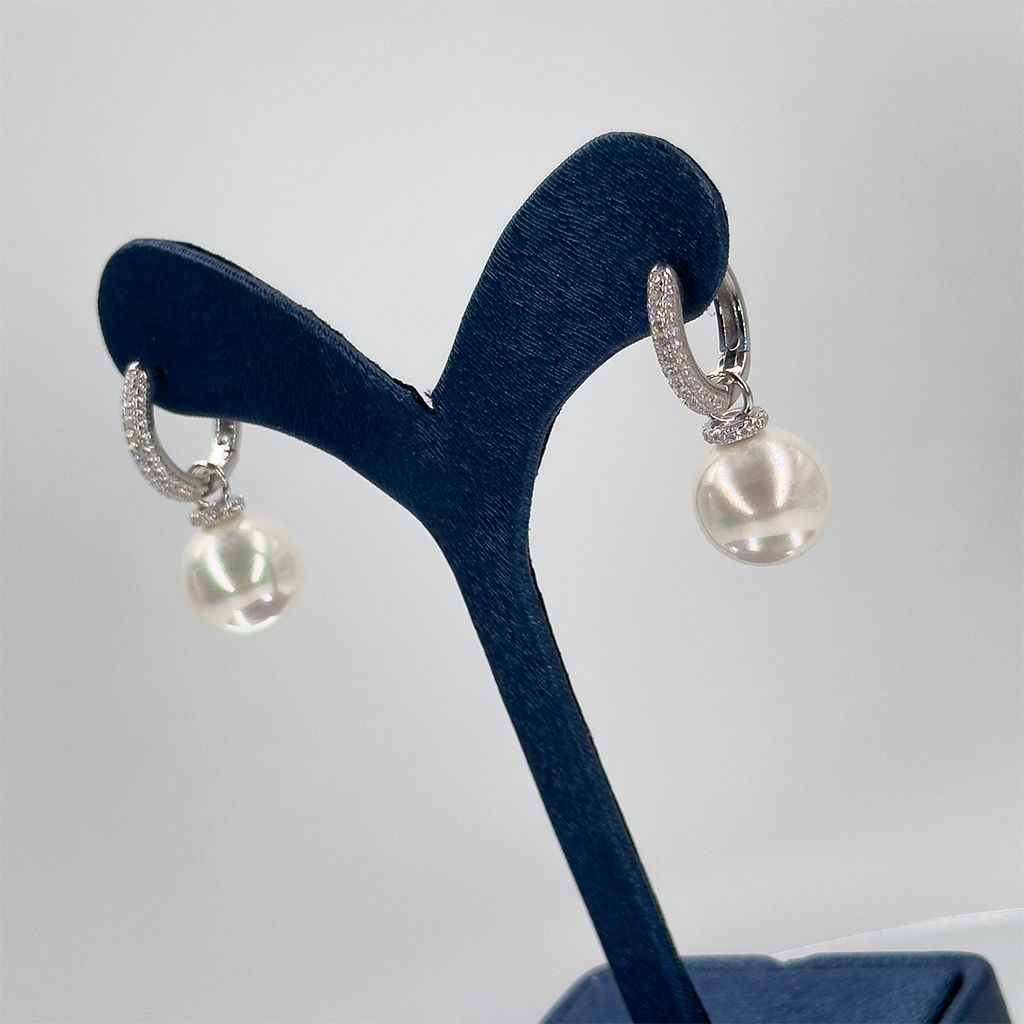 İnci Halka Gümüş Küpe