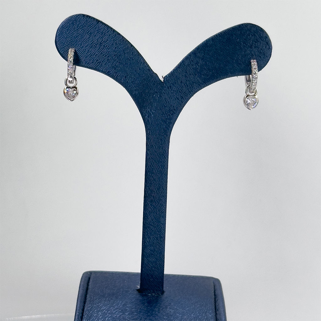 Kalpli Model Halka Gümüş Küpe