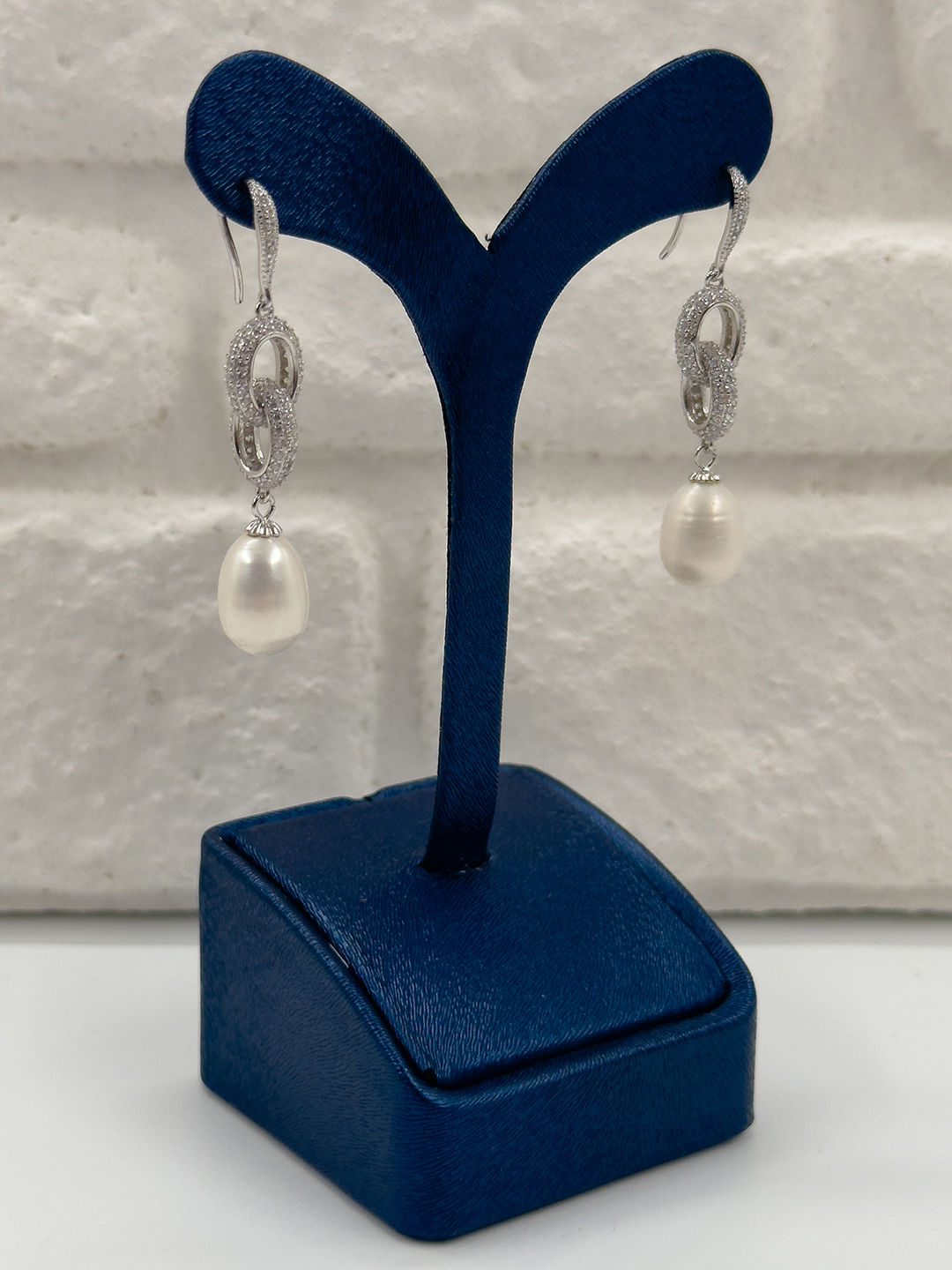 Özel Tasarım İncili 3'lü Kadın Gümüş Set - Kolye Seti