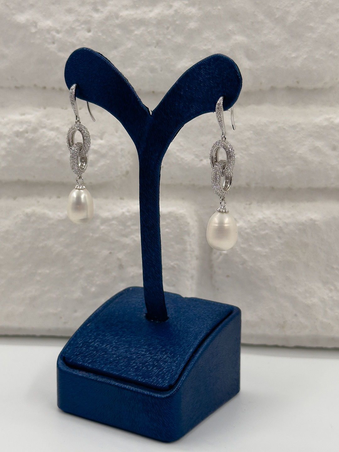 Özel Tasarım İncili 3'lü Kadın Gümüş Set - Kolye Seti