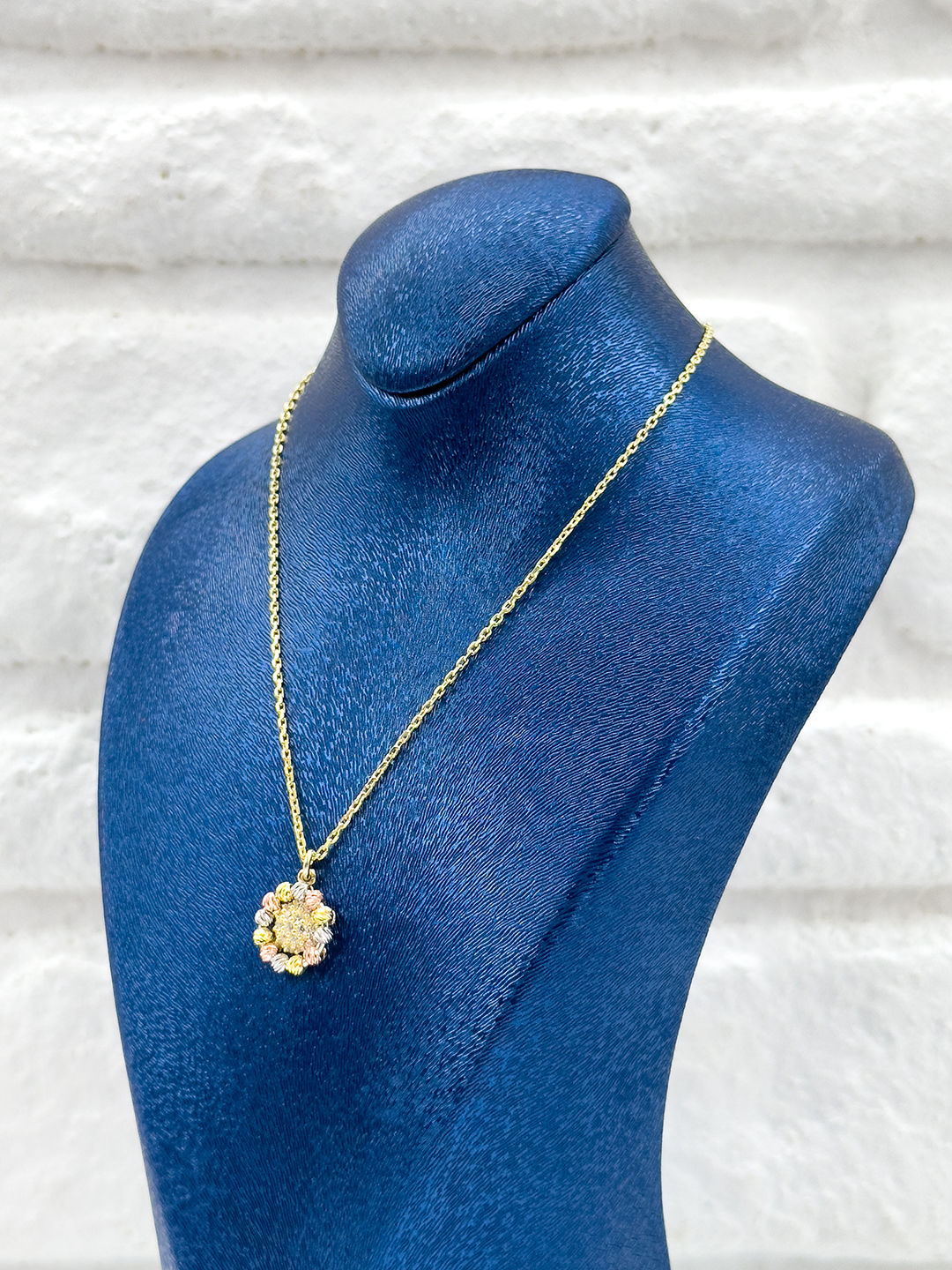 Üç Renkli Dorika Kadın Gümüş Set Takımı - Kolye Seti