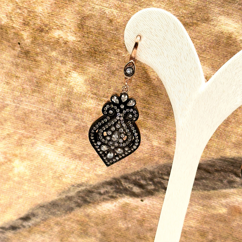 Elmas Montür Rosegold Özel Üretim Gümüş Set Takım